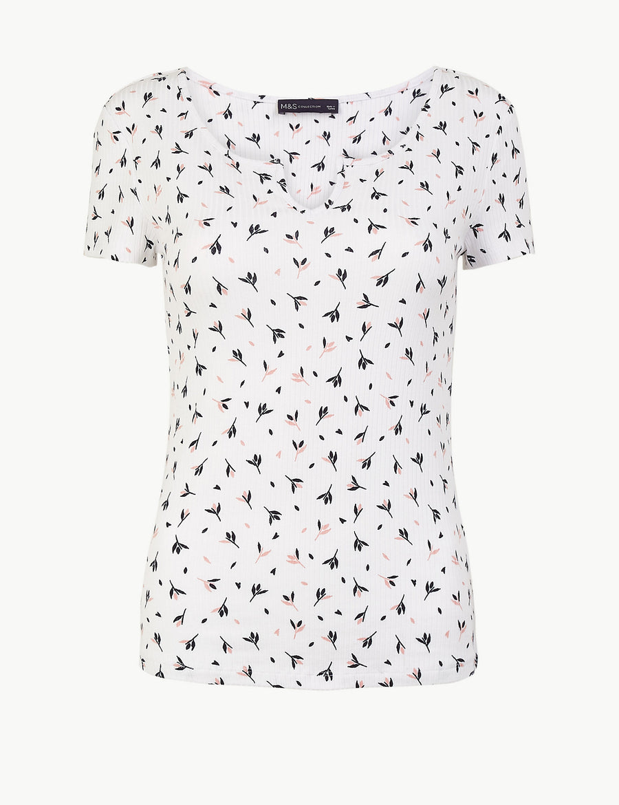 Printed Fitted T-Shirt