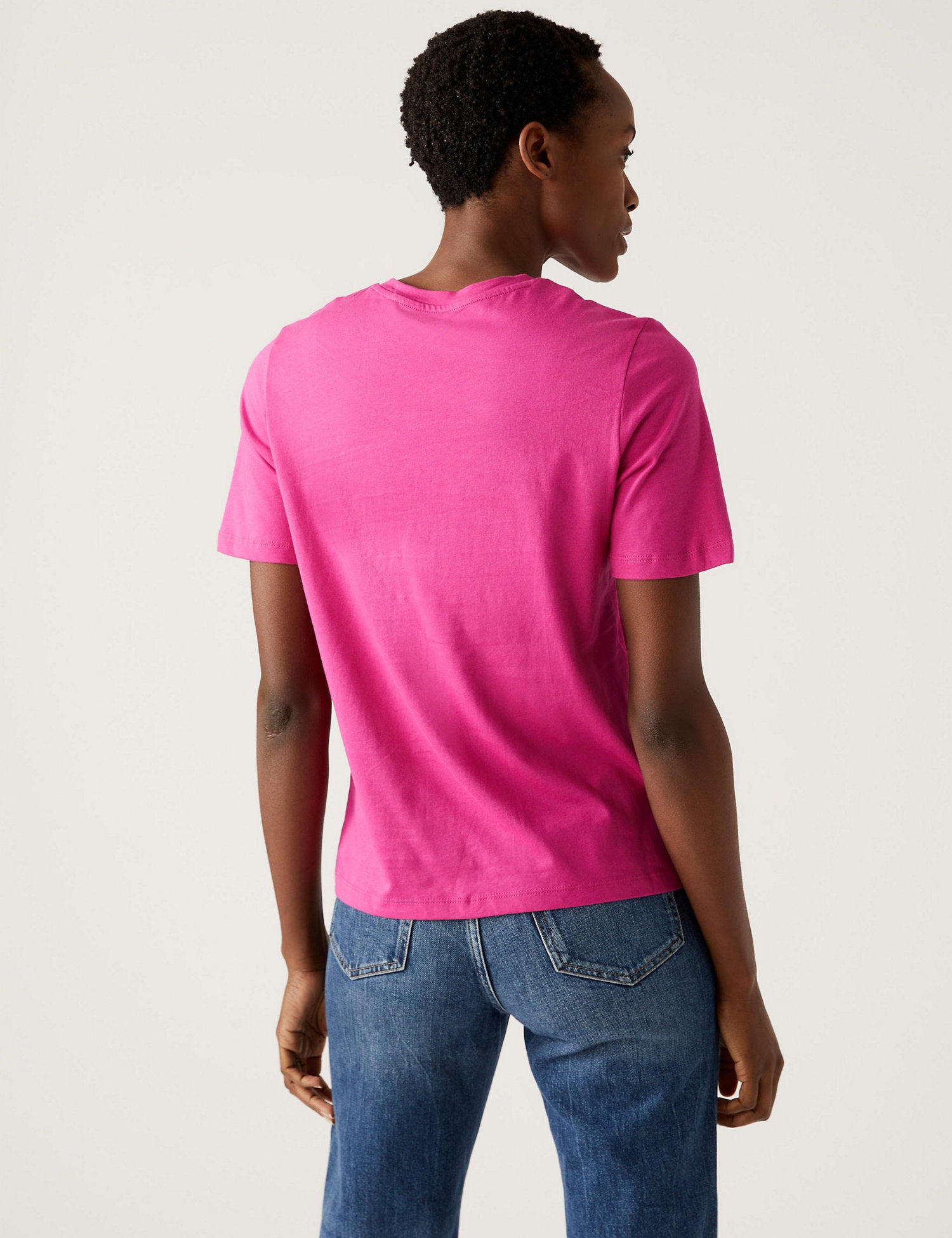 Pure Cotton Crew Neck T-Shirt