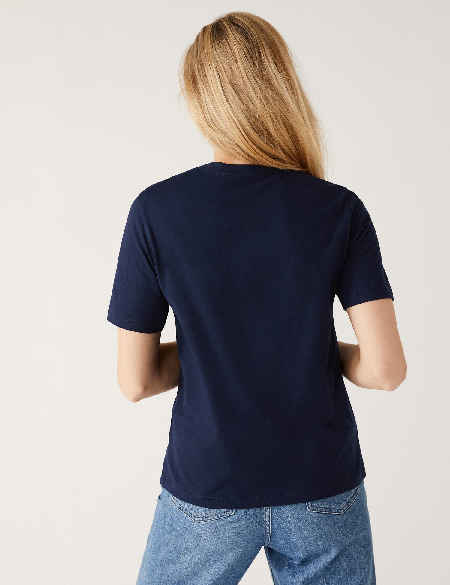 Pure Cotton Crew Neck T-Shirt