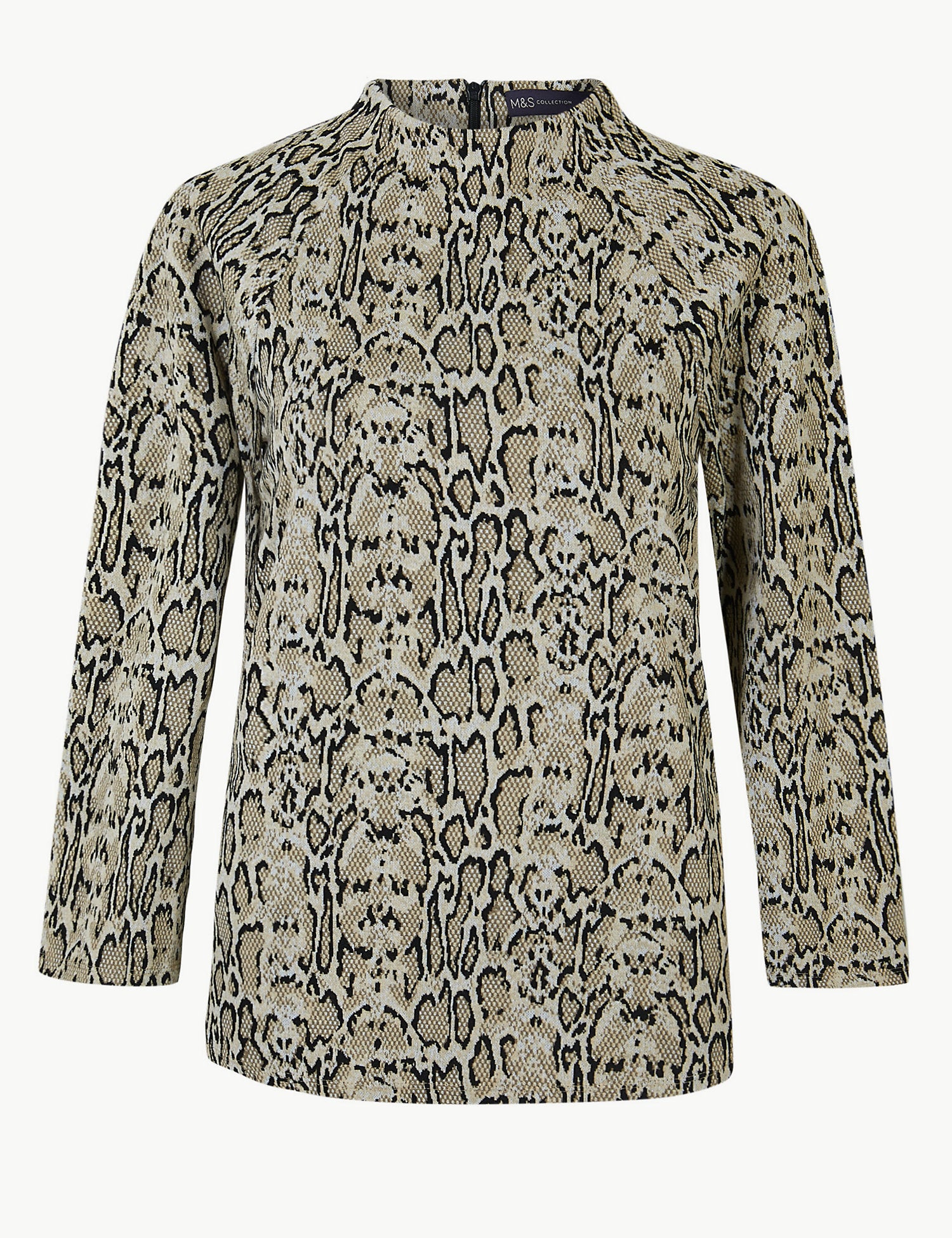 Animal Print 3/4 Sleeve Sweatshirt