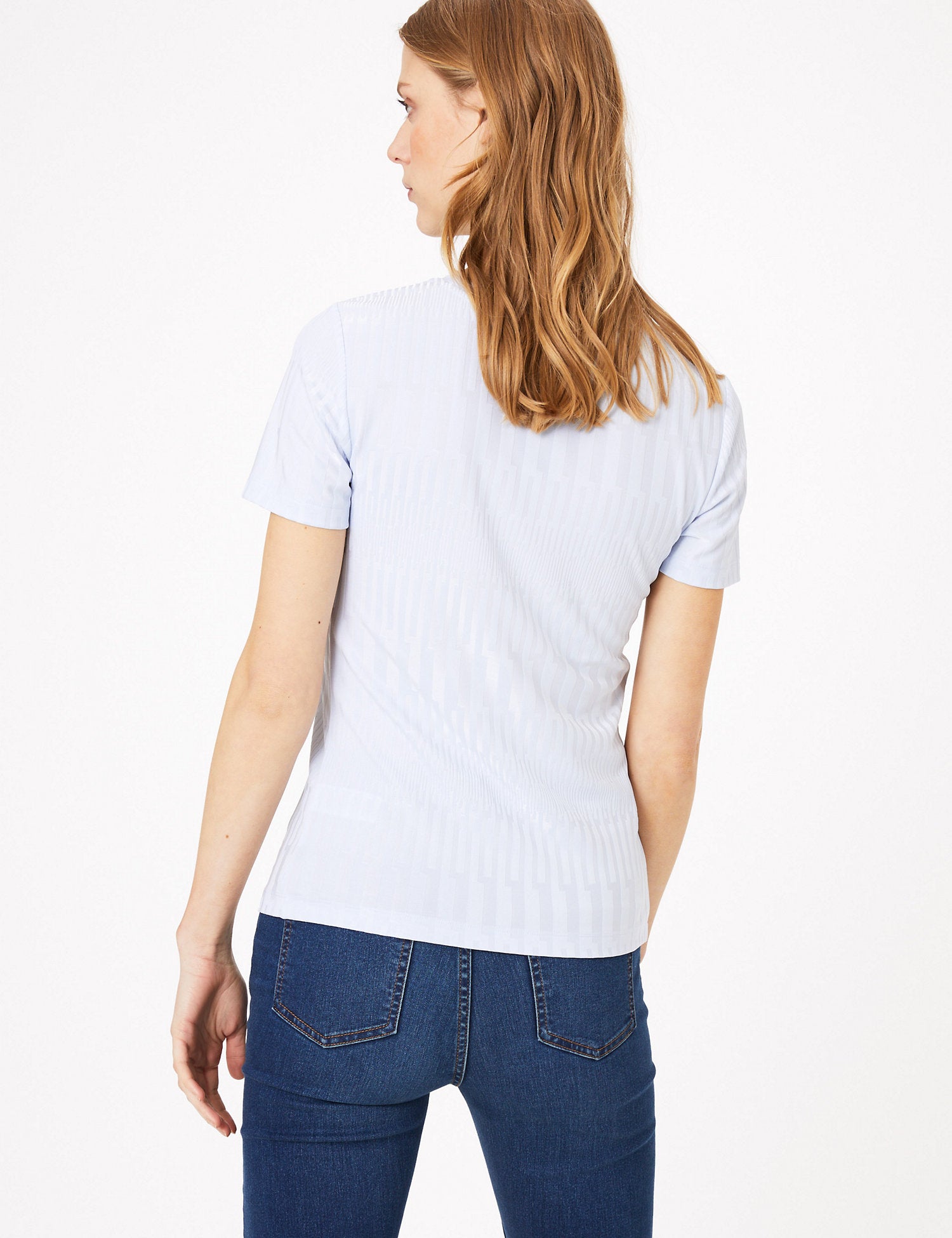Textured Slim Fit T-Shirt