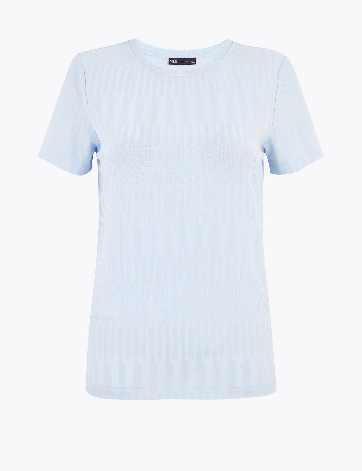 Textured Slim Fit T-Shirt