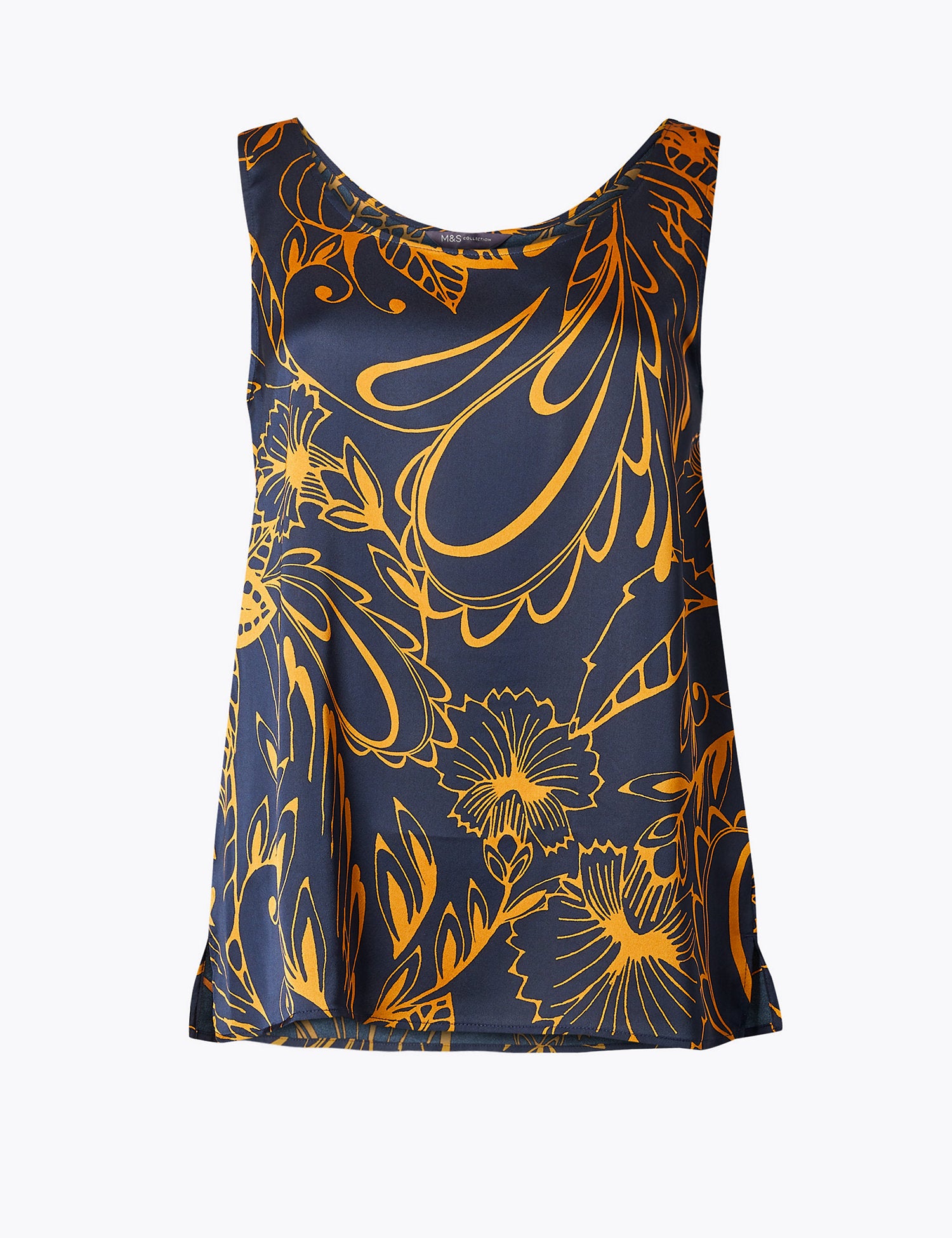 Satin Printed Vest Top