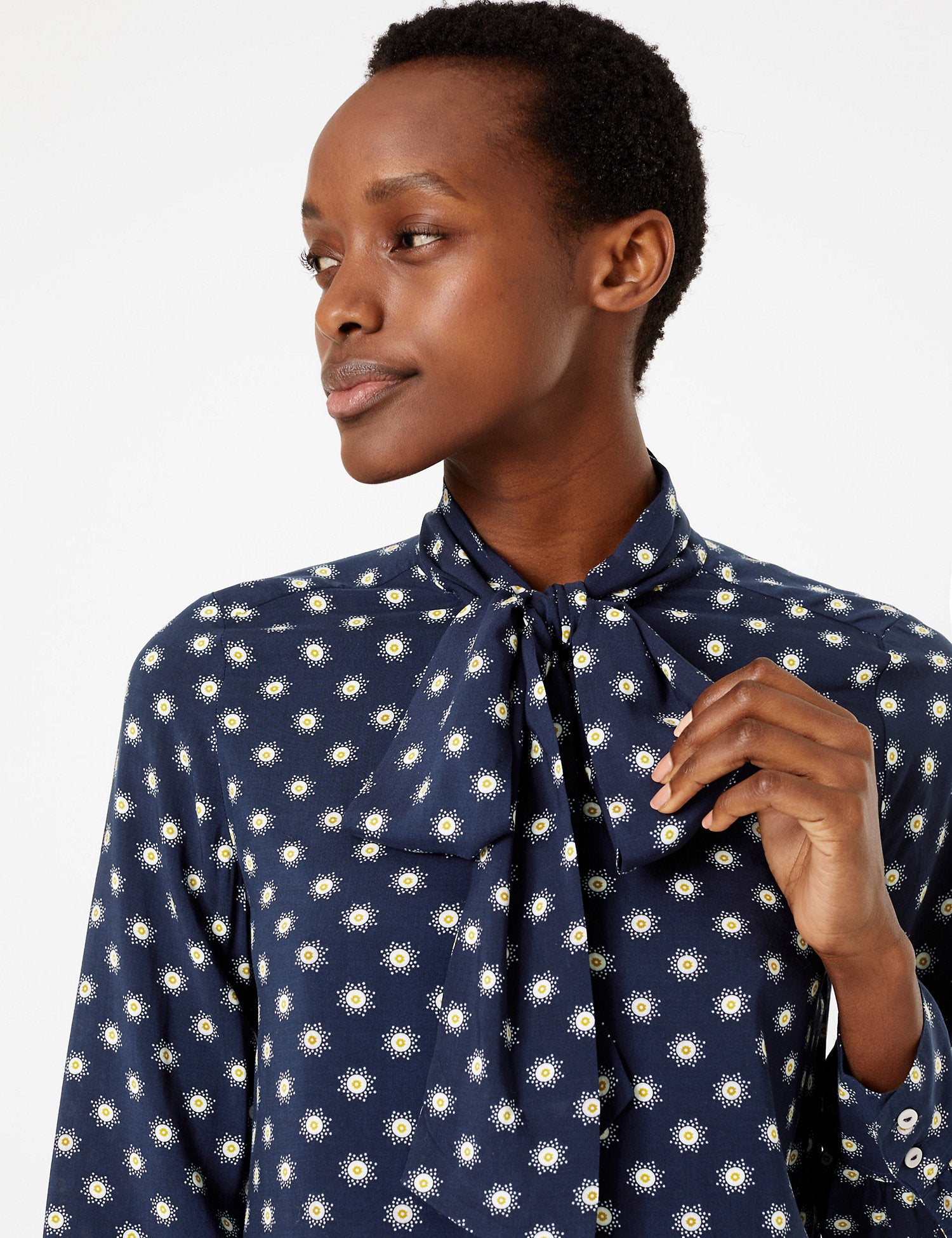 Star Print Blouse