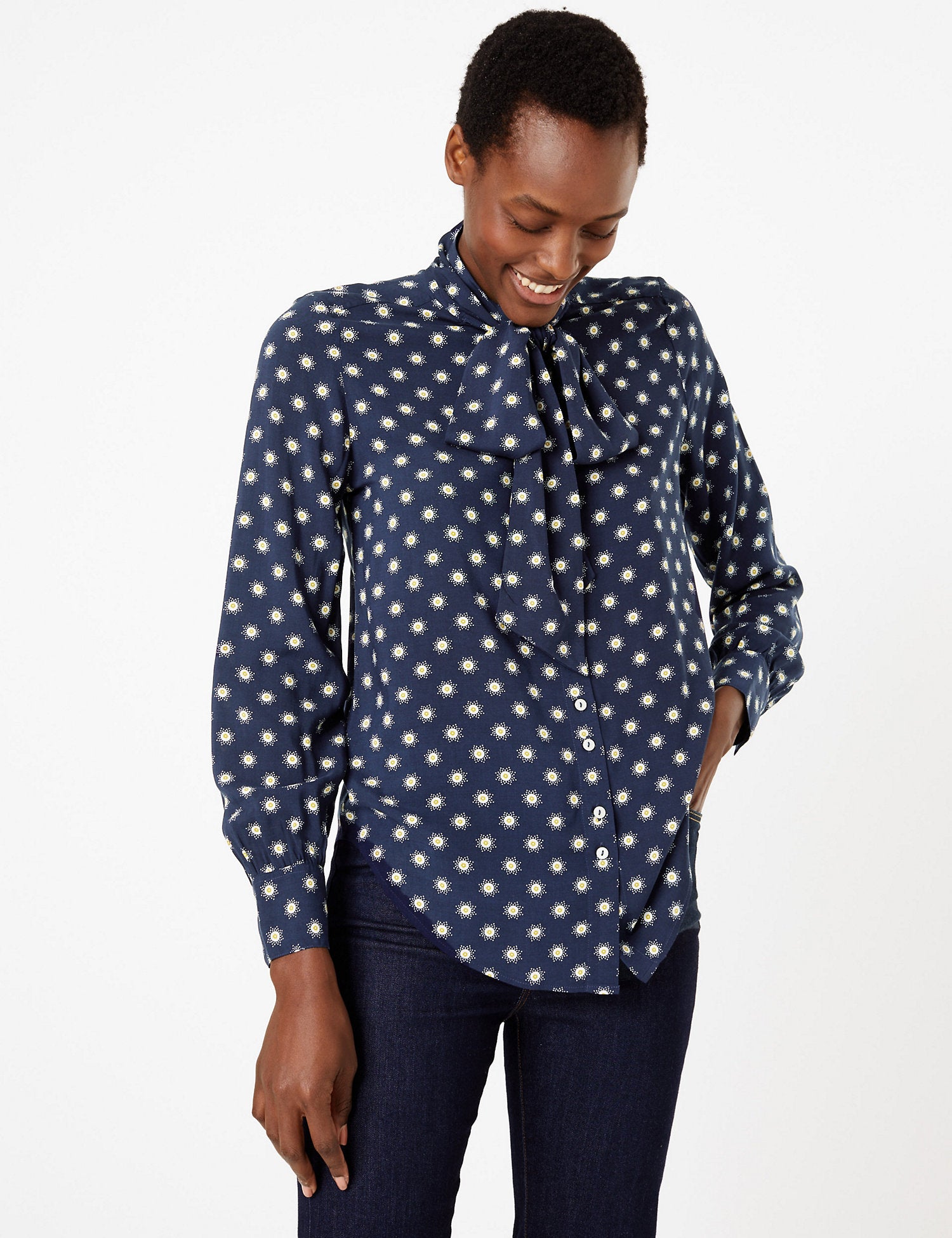 Star Print Blouse
