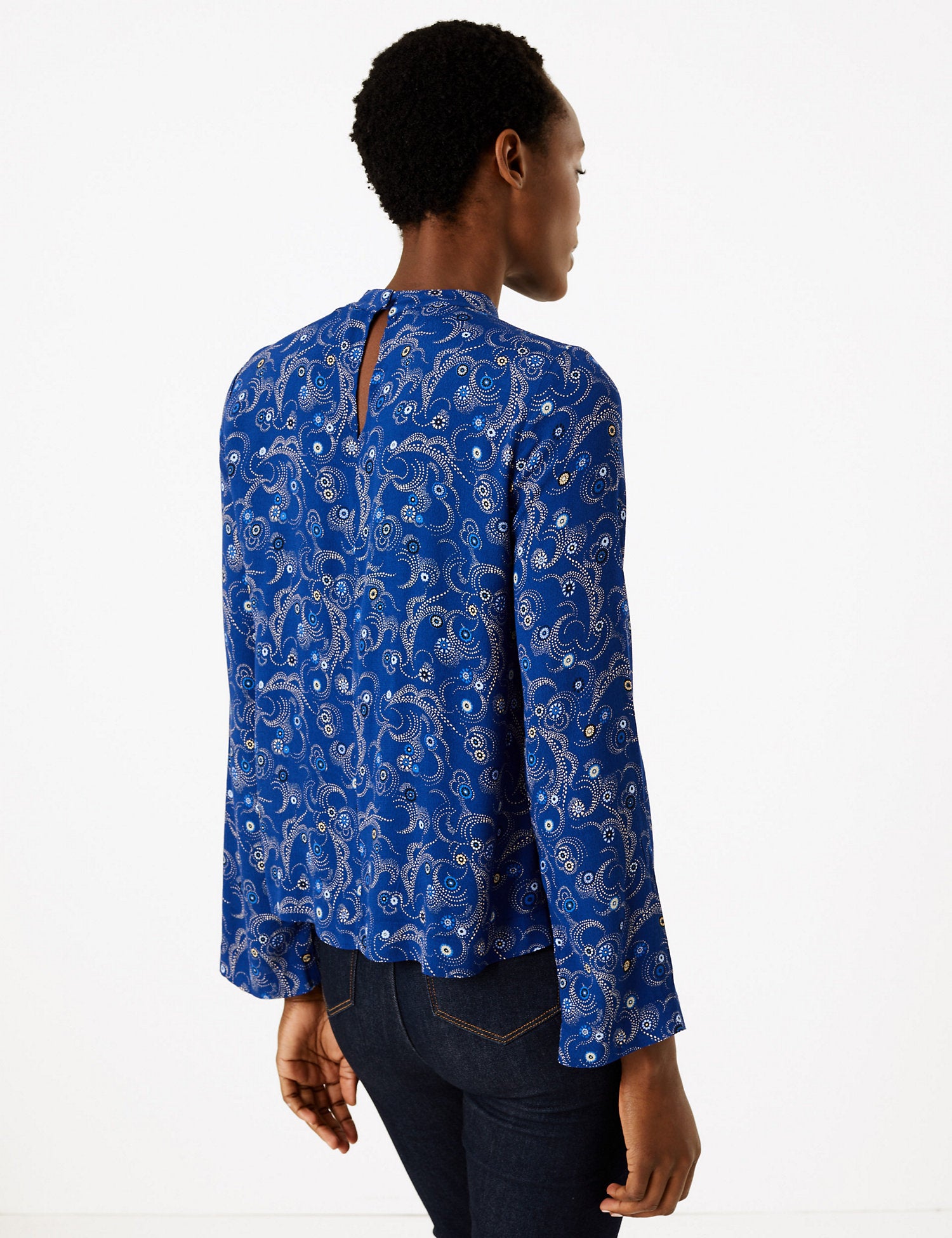 Constellation Print Woven Top
