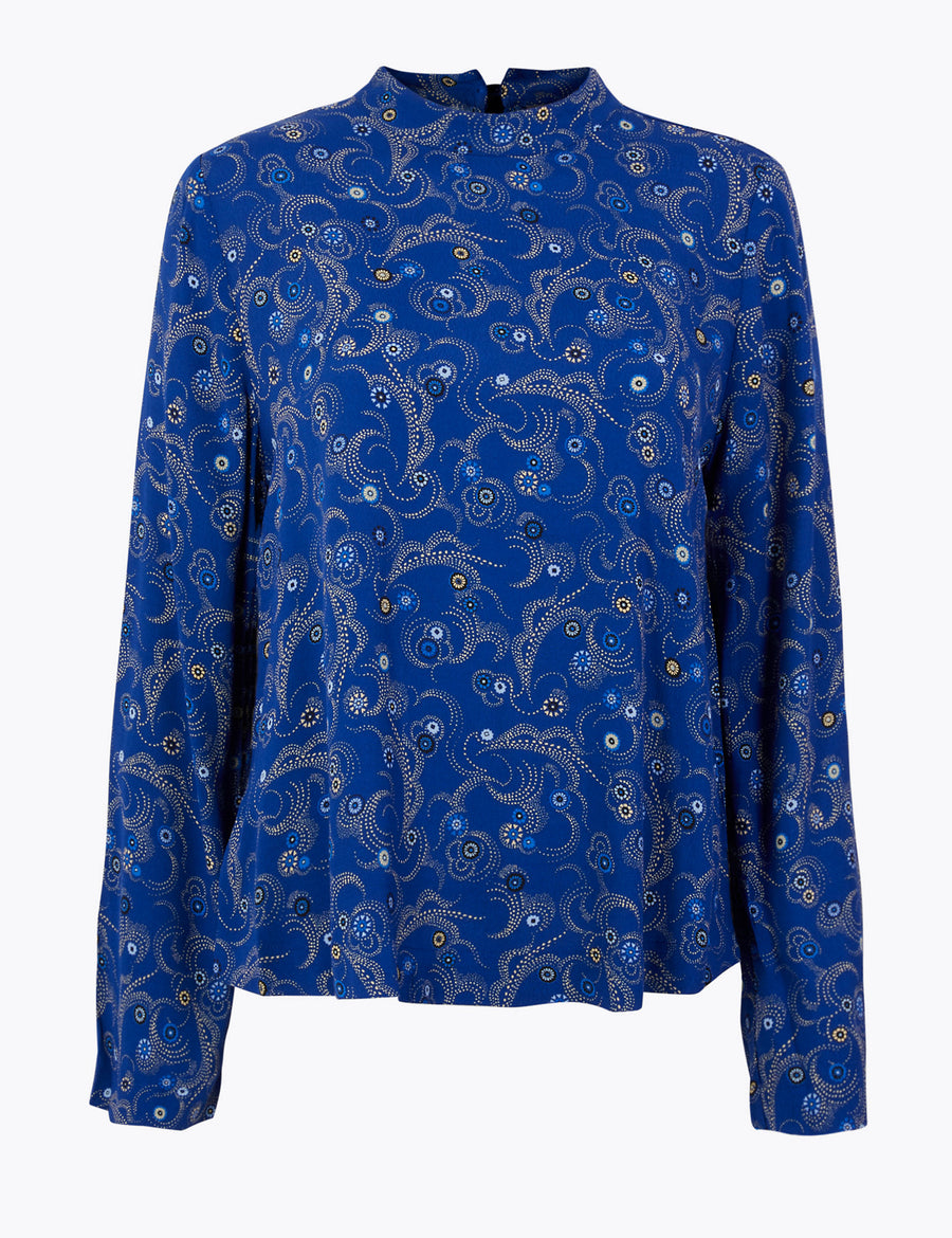 Constellation Print Woven Top
