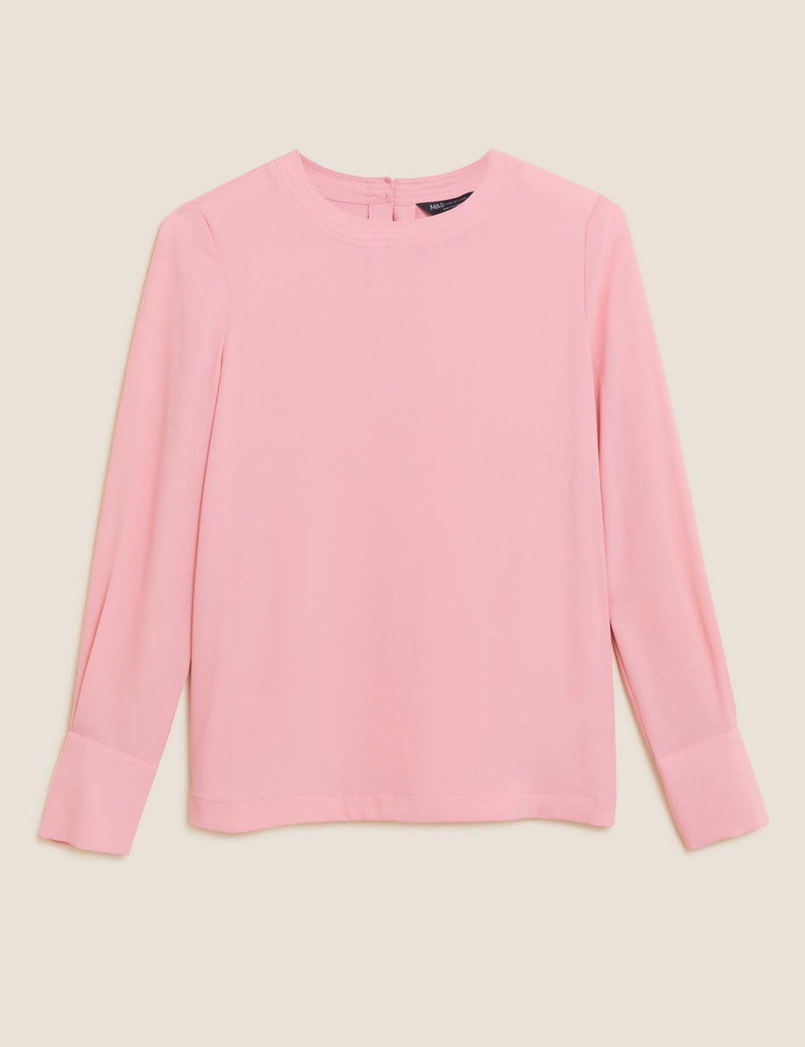 Crew Neck Long Sleeve Top