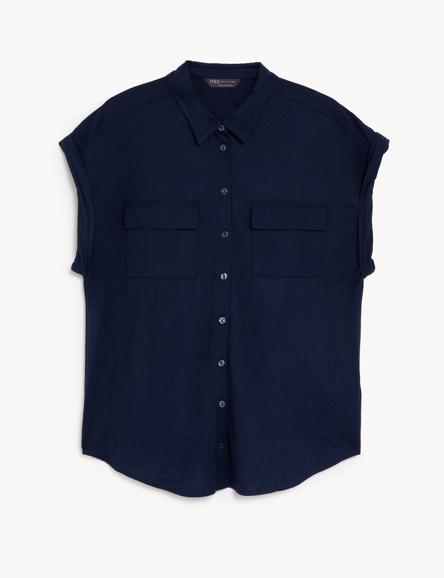 Jersey Collared Shirt