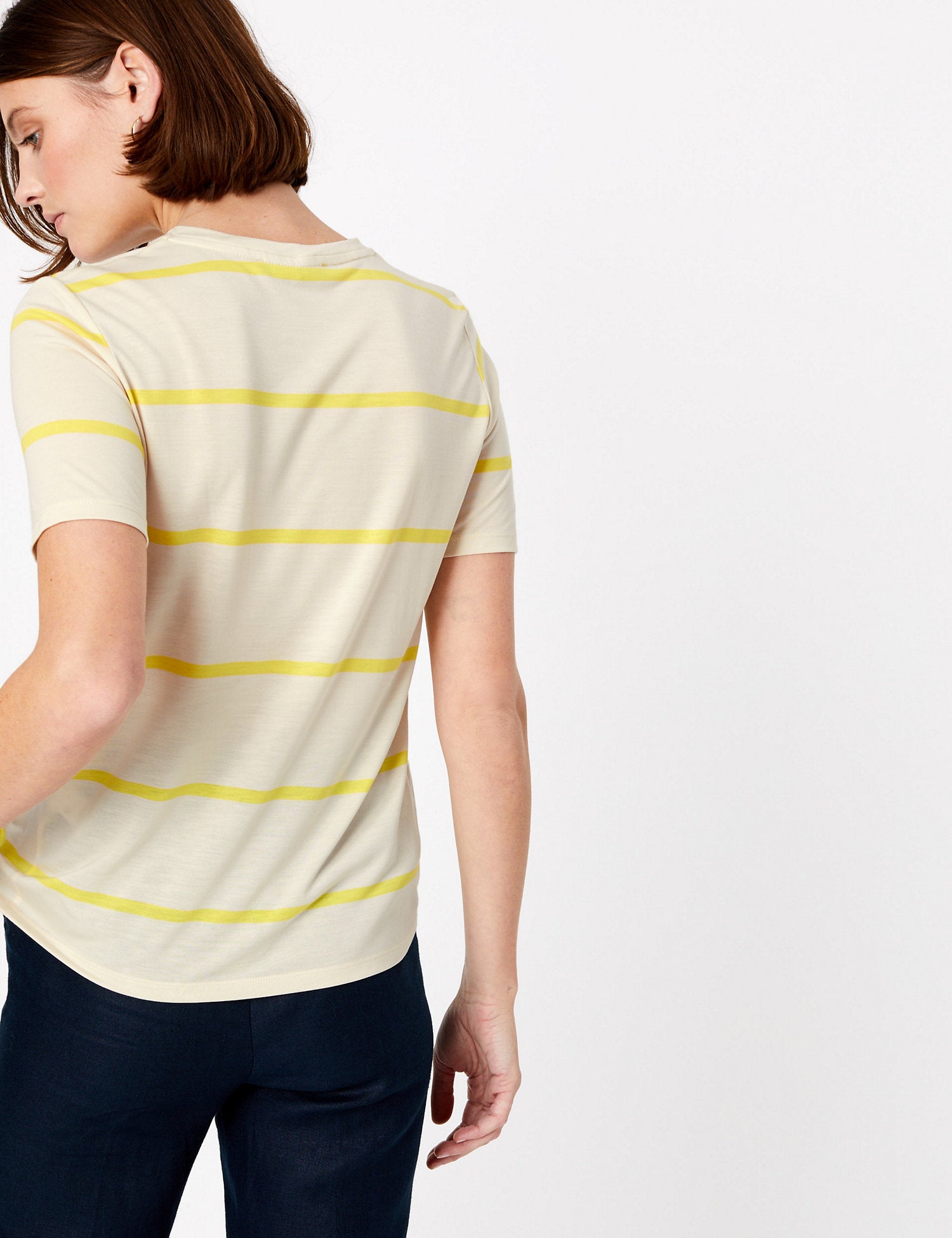 Striped Round Neck T-Shirt