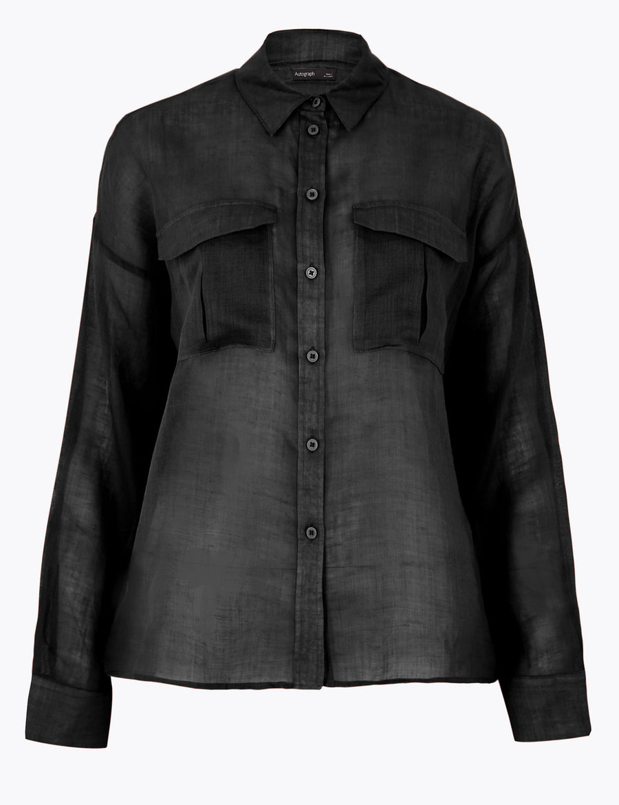 Ramie Long Sleeve Shirt