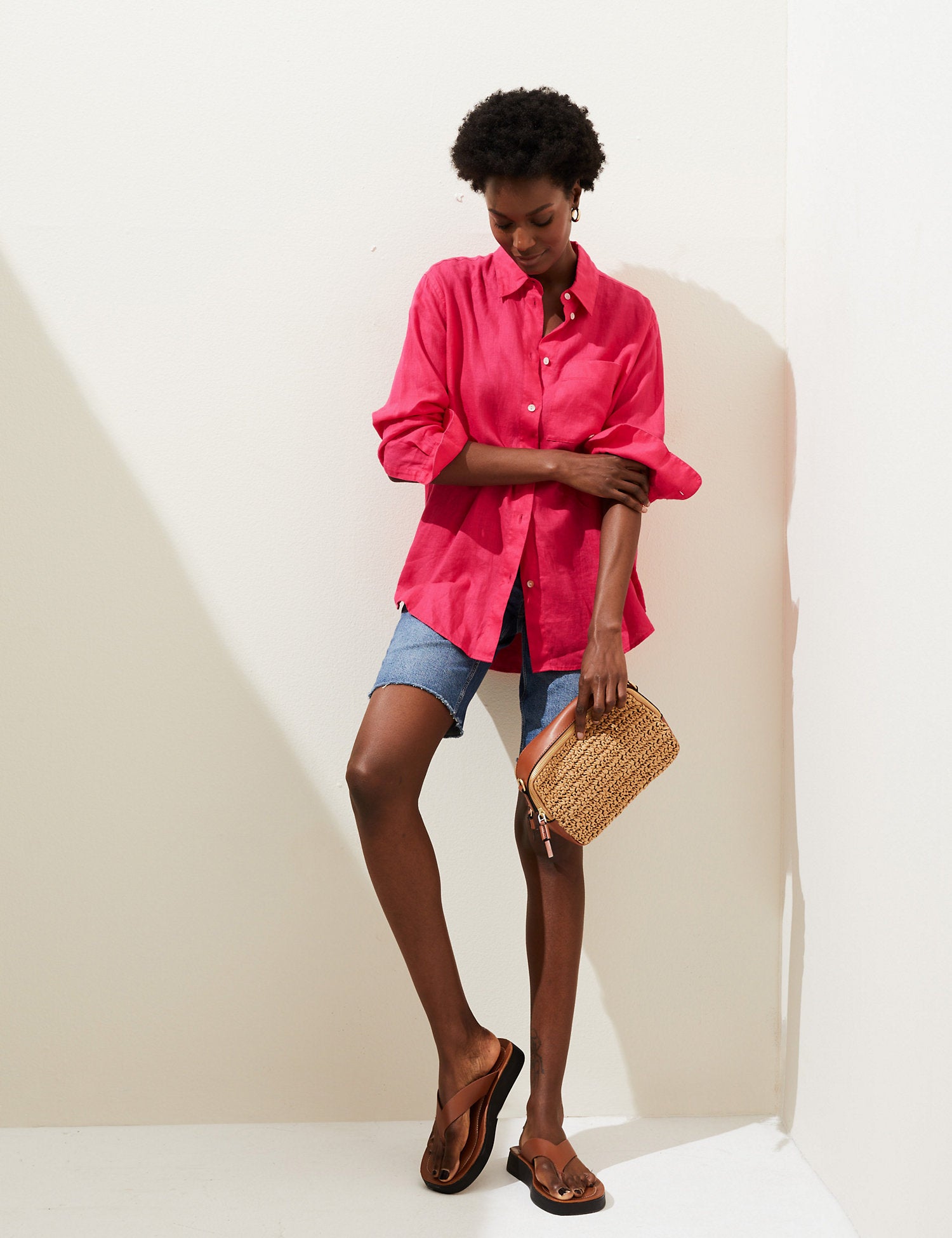 Pure Linen Oversized Shirt
