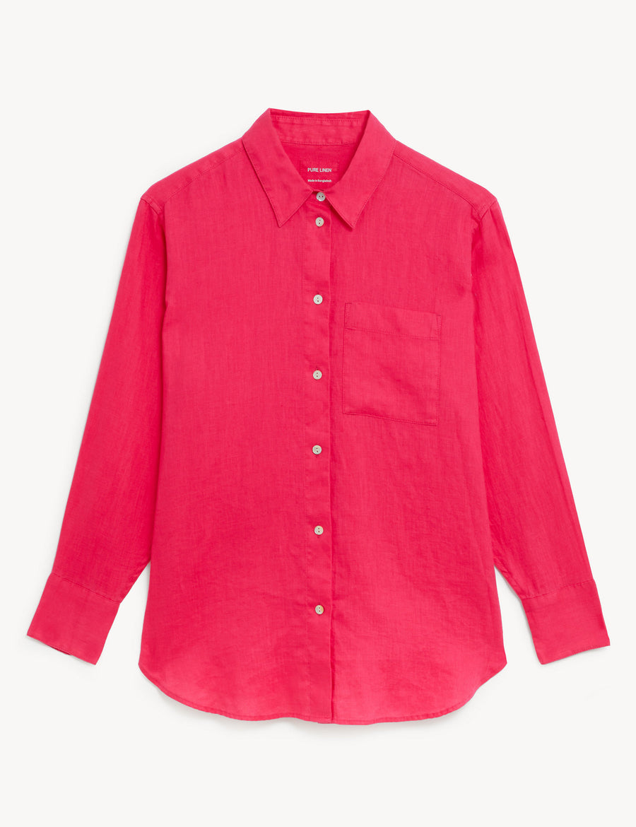 Pure Linen Oversized Shirt