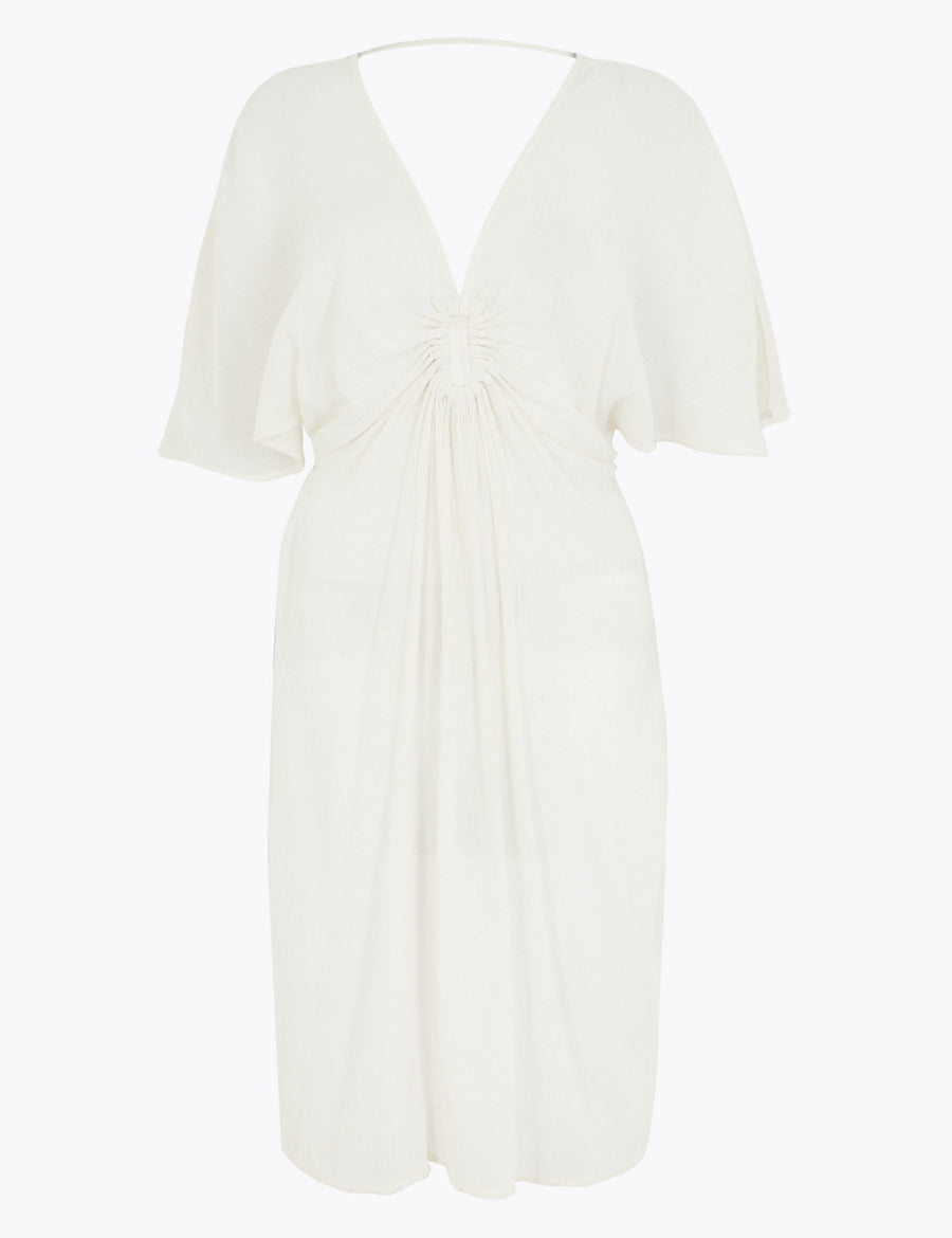 Cotton Woven 3/4 Sleeve Kaftan