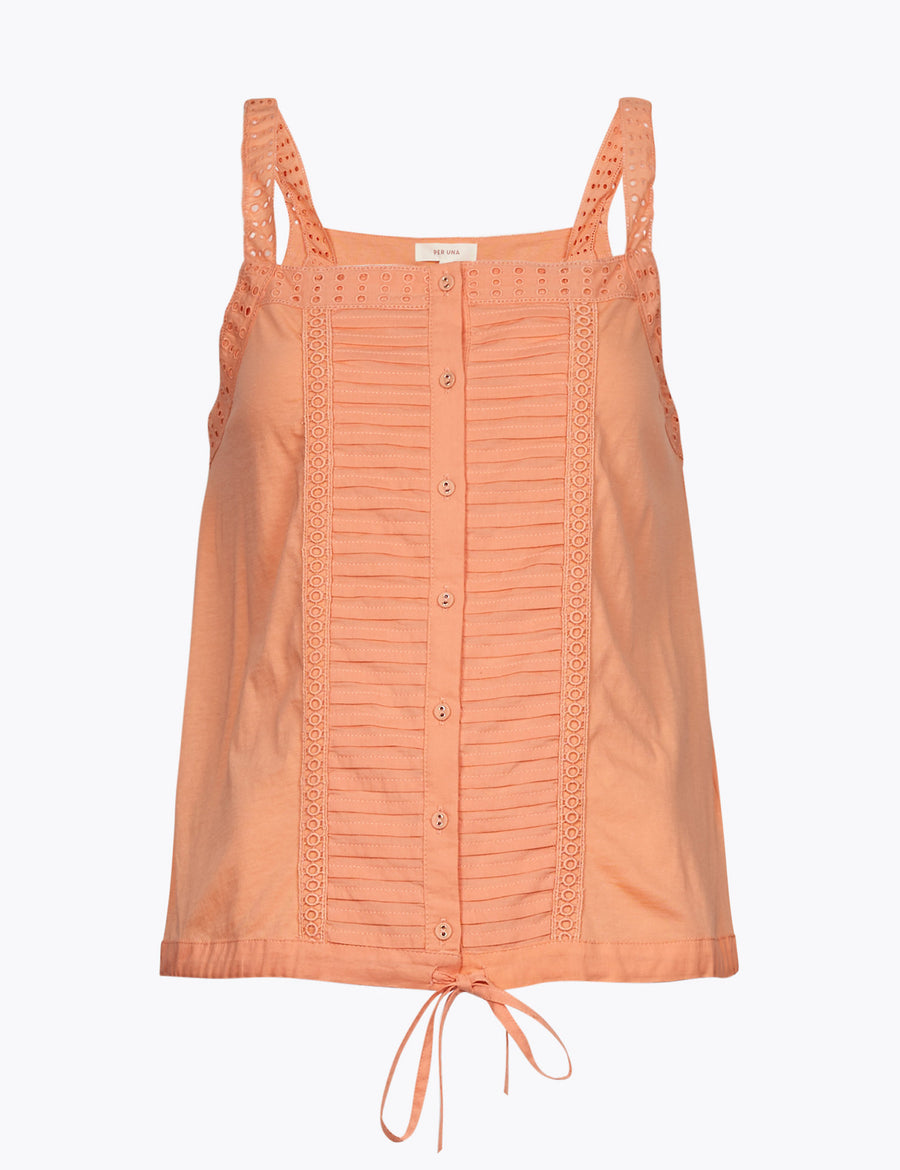 Pure Cotton Square Neck Camisole Top