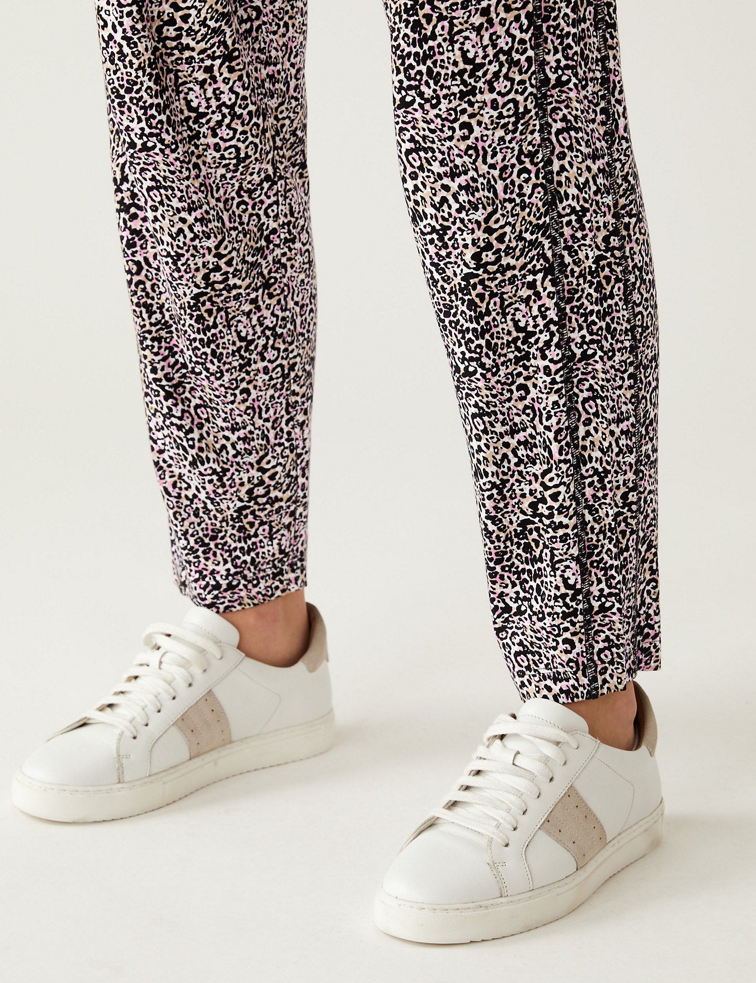Jersey Printed Tapered Trousers