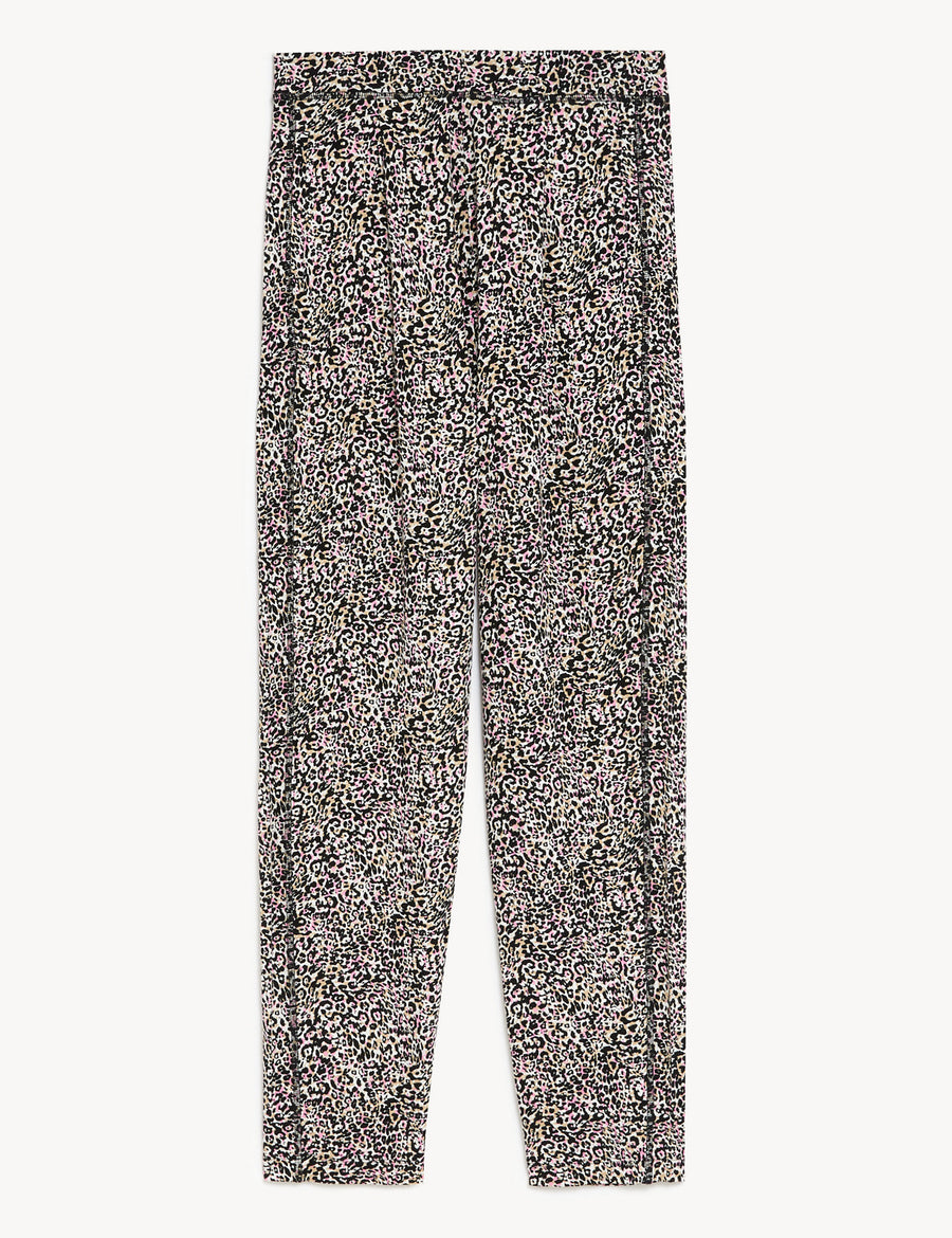 Jersey Printed Tapered Trousers