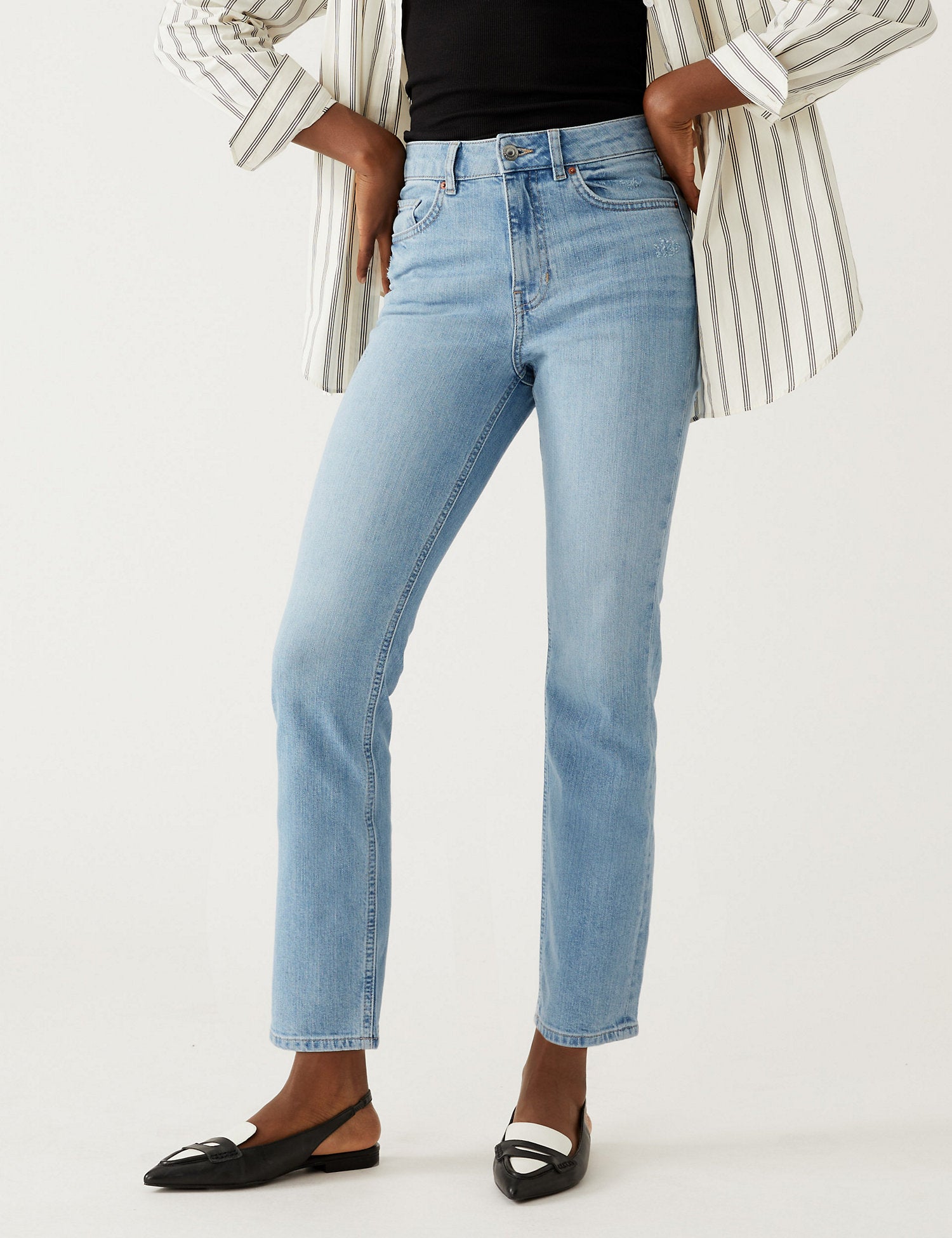 Slim Fit Ankle Grazer Jeans