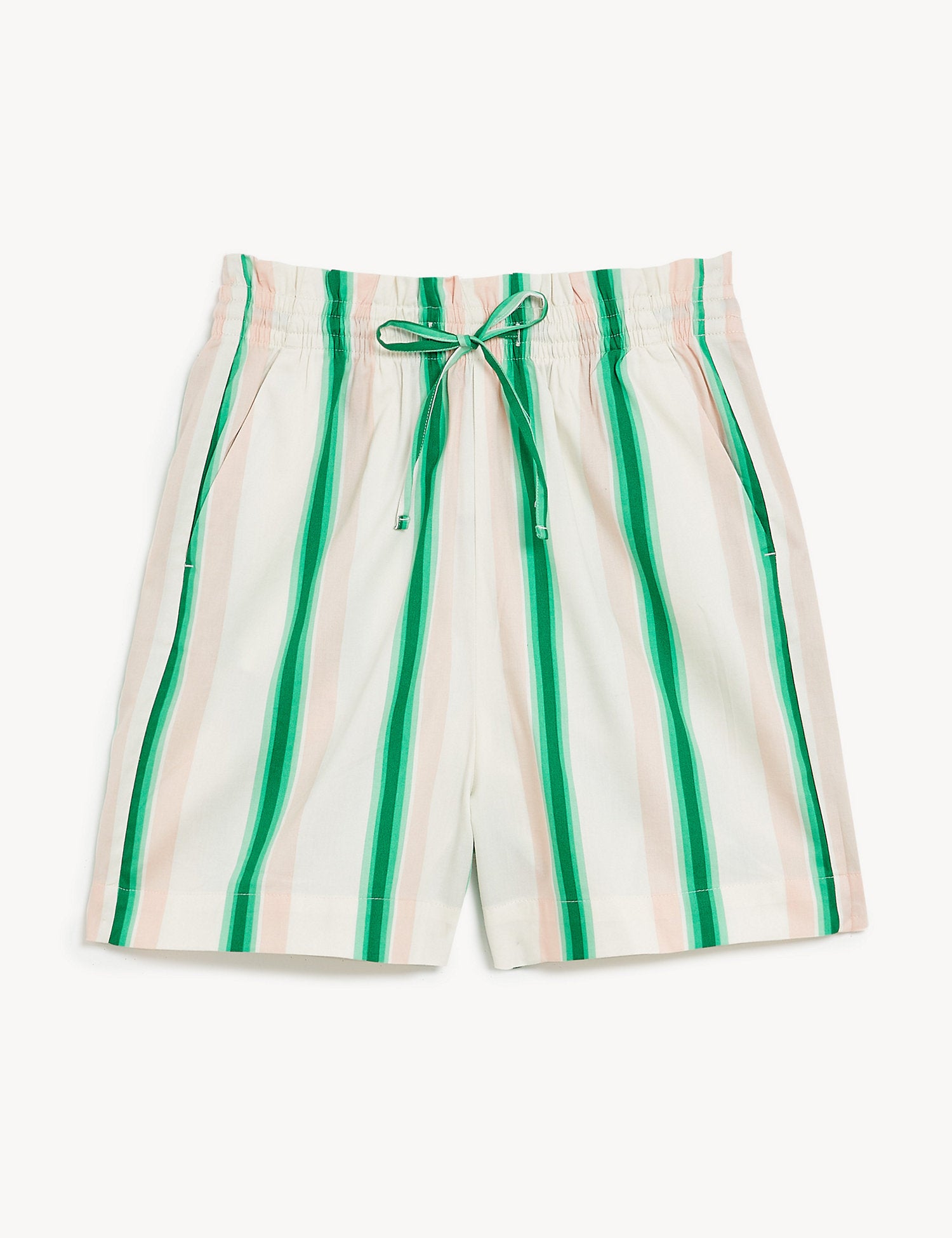 Cotton Rich Printed Paperbag Shorts