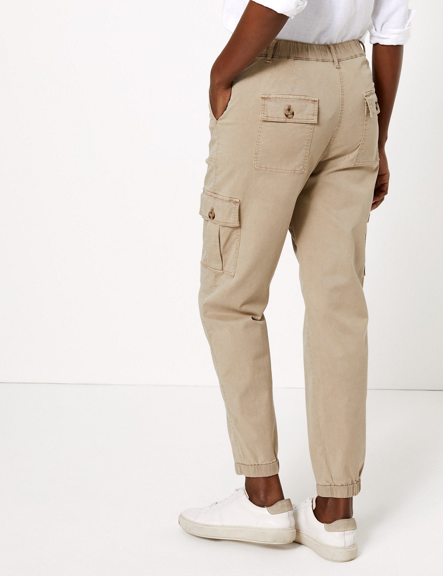 Cargo Utility Tapered Ankle Grazer Trousers