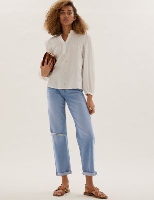 Boyfriend Ankle Grazer Jeans