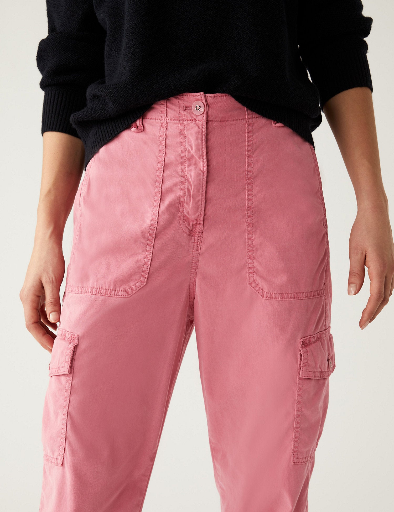 Tencel™ Rich Cargo Tea Dyed Trousers