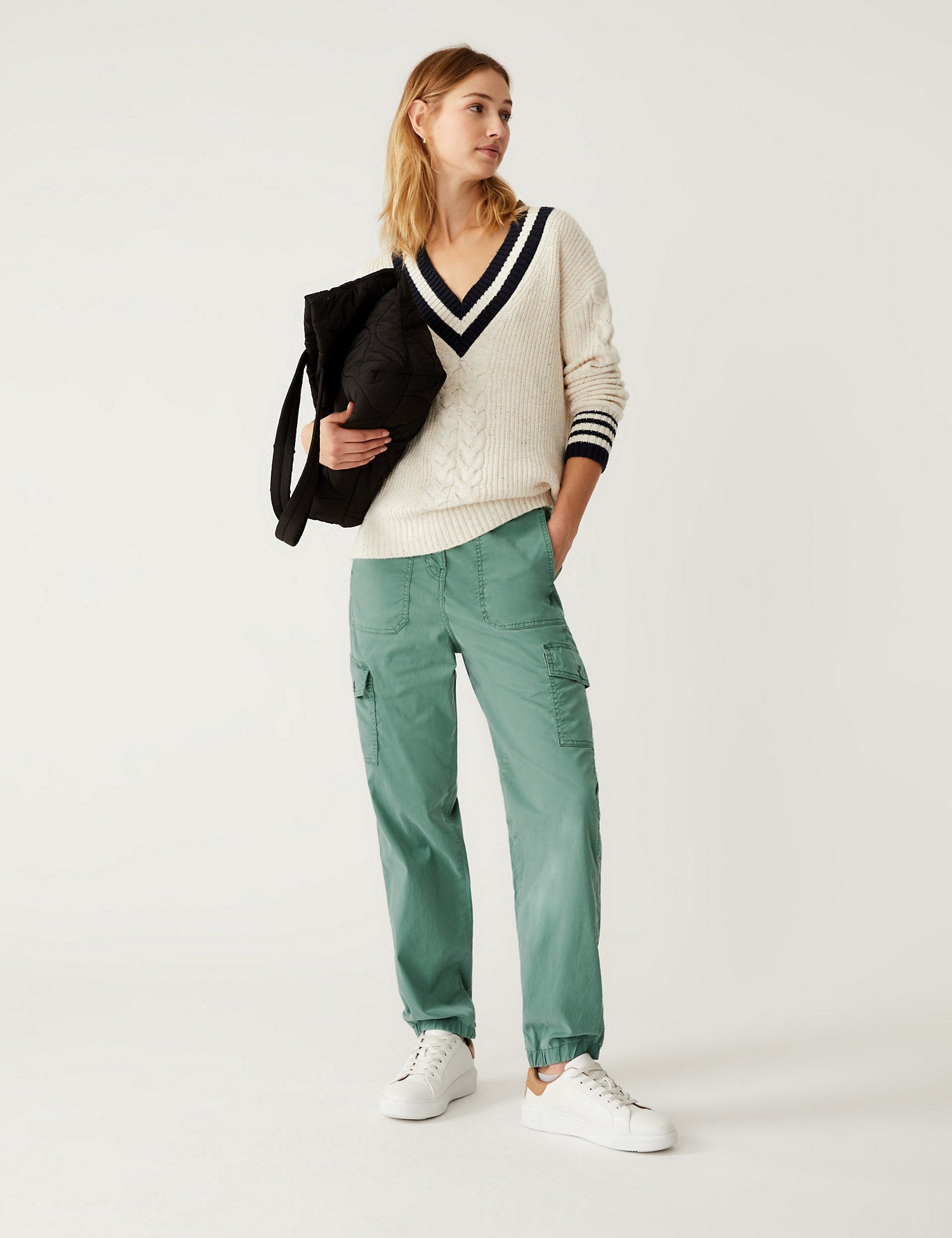 Tencel™ Rich Cargo Tea Dyed Trousers