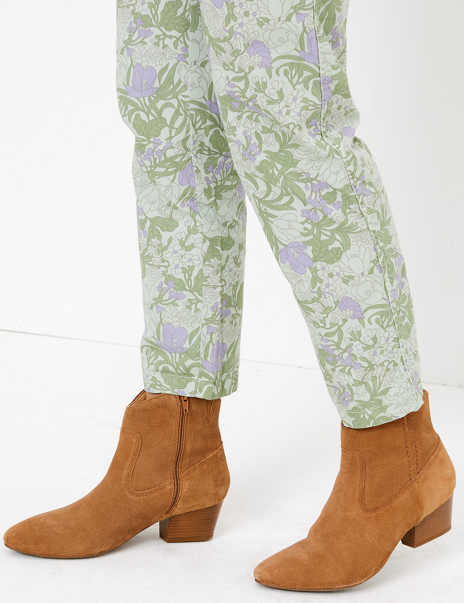 Pure Cotton Ankle Grazer Chinos