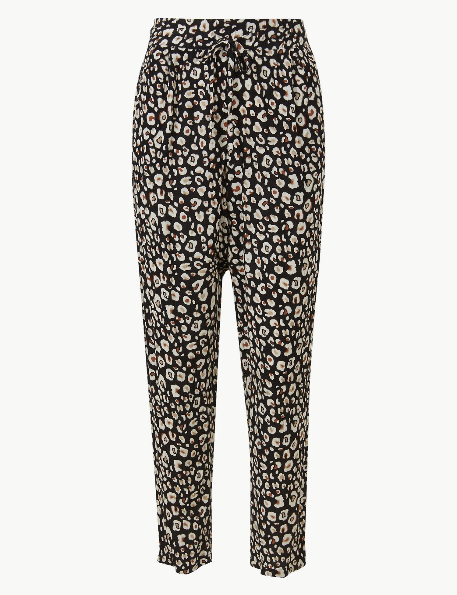 Animal Print Ankle Grazer Peg Trousers