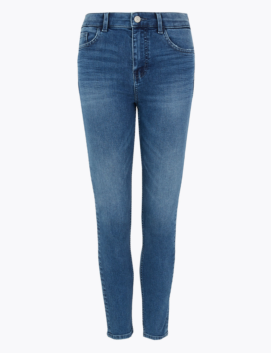 Ivy Button Front Skinny Jeans