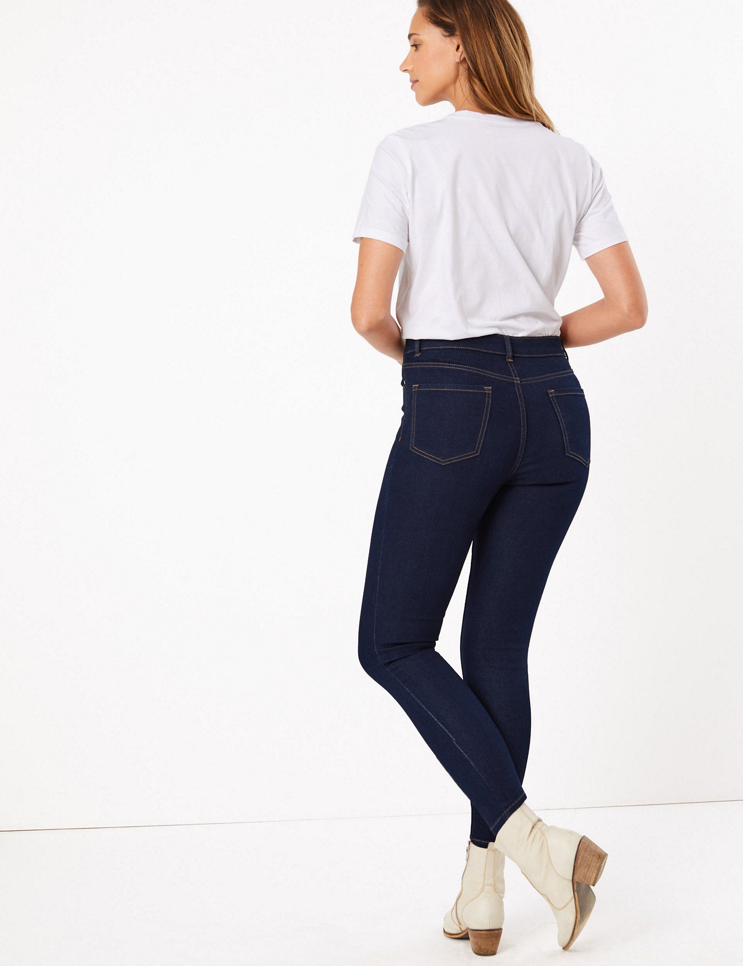 Ivy Button Front Skinny Jeans