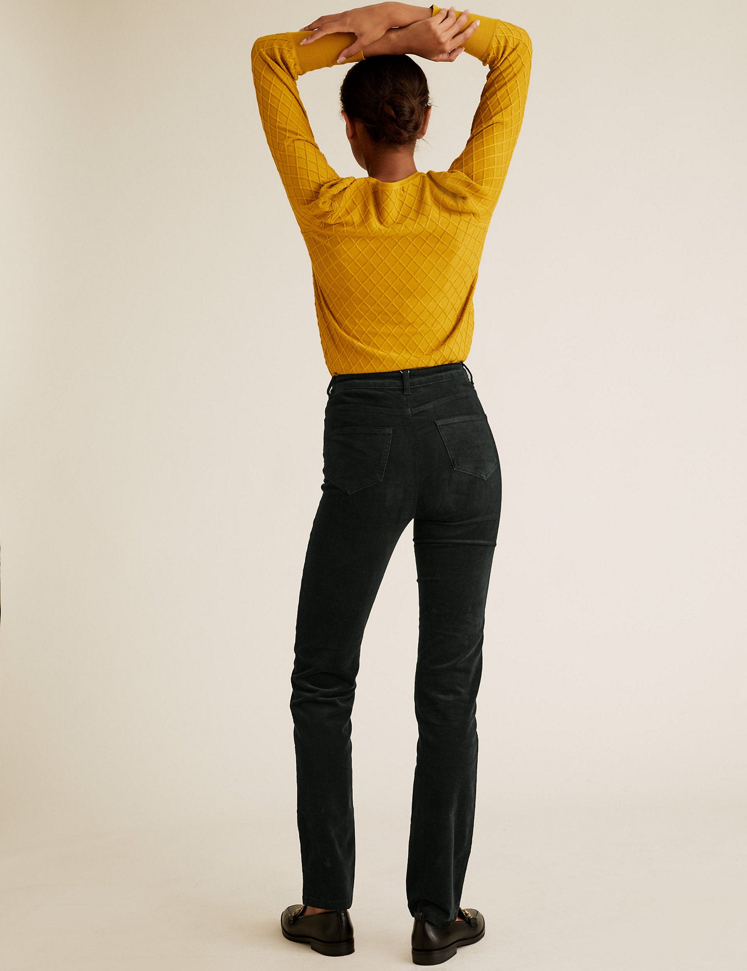 Corduroy Straight Leg Trousers