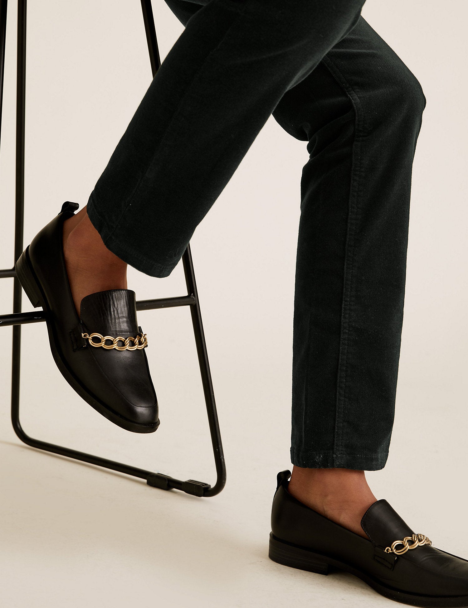 Corduroy Straight Leg Trousers