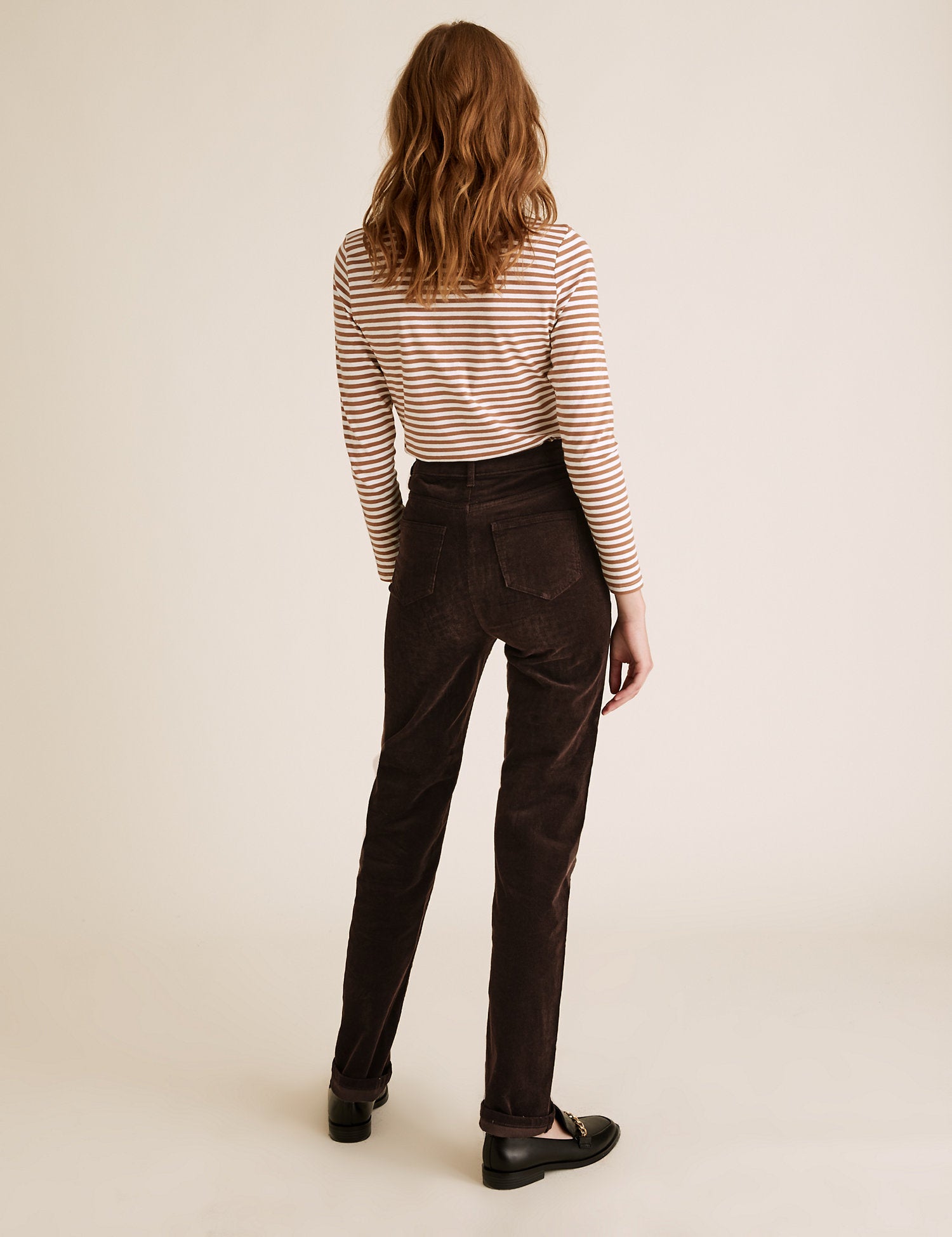 Corduroy Straight Leg Trousers