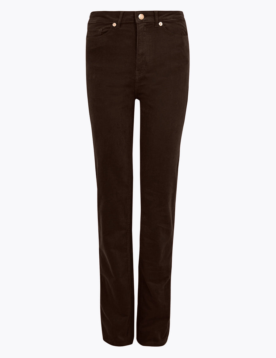 Corduroy Straight Leg Trousers