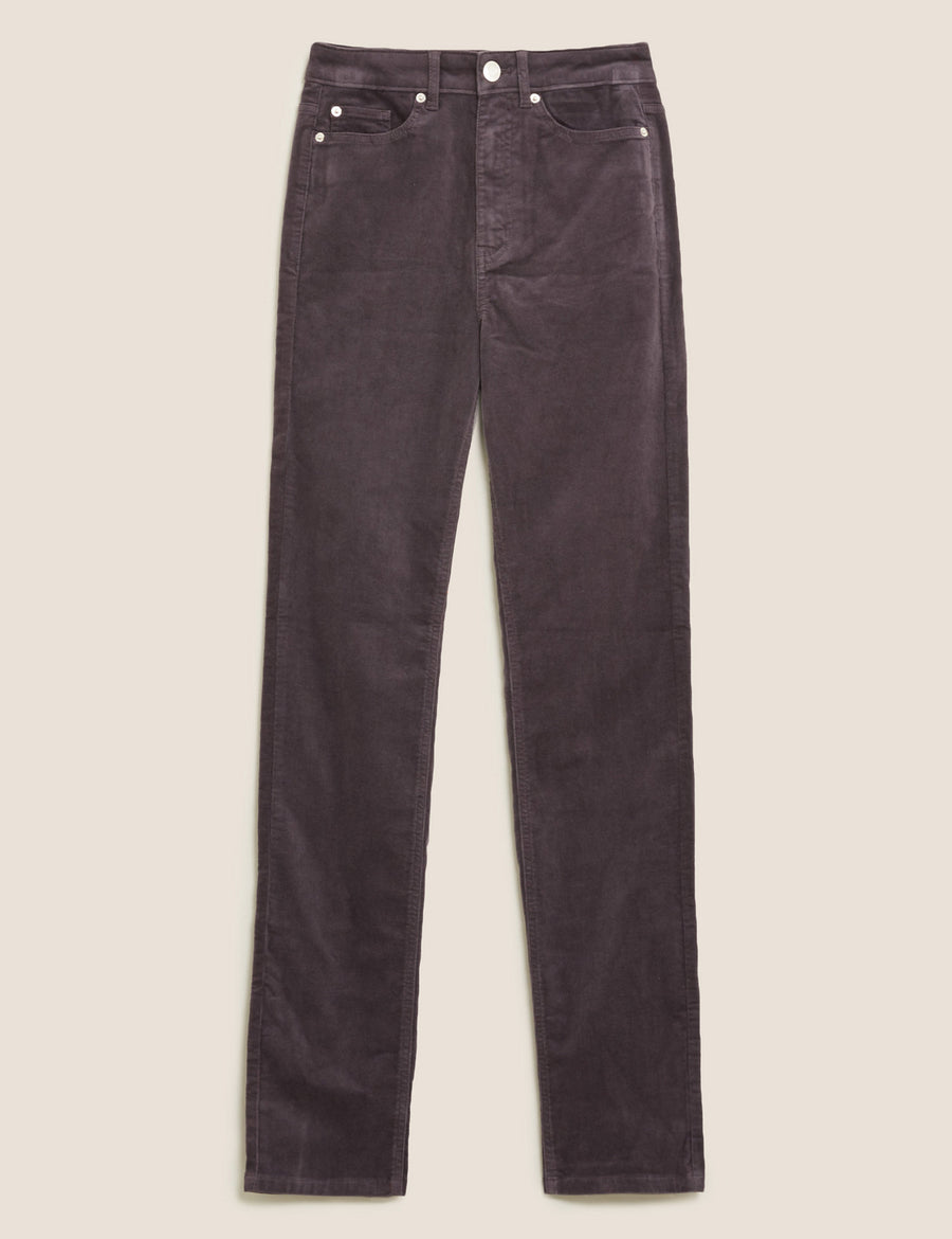 Corduroy Straight Leg Trousers