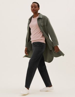 Relaxed High Waisted Tapered Jeans