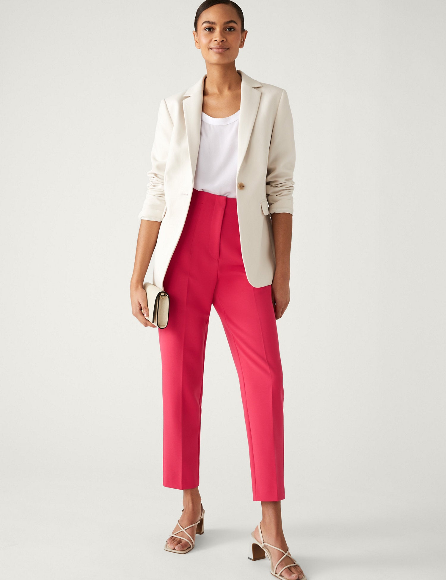 Tapered Ankle Grazer Trousers