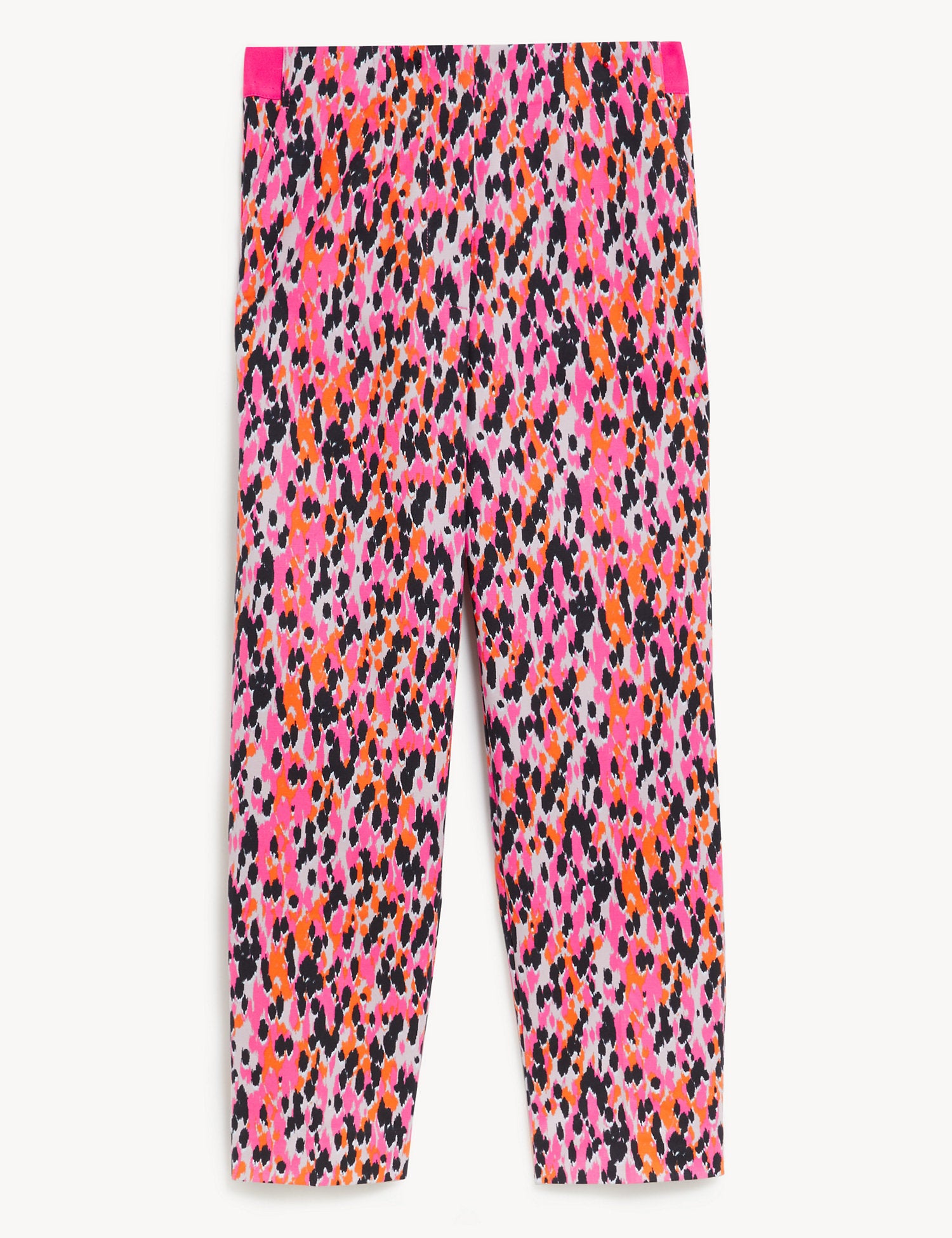 Cotton Rich Animal Print Slim Fit Trousers