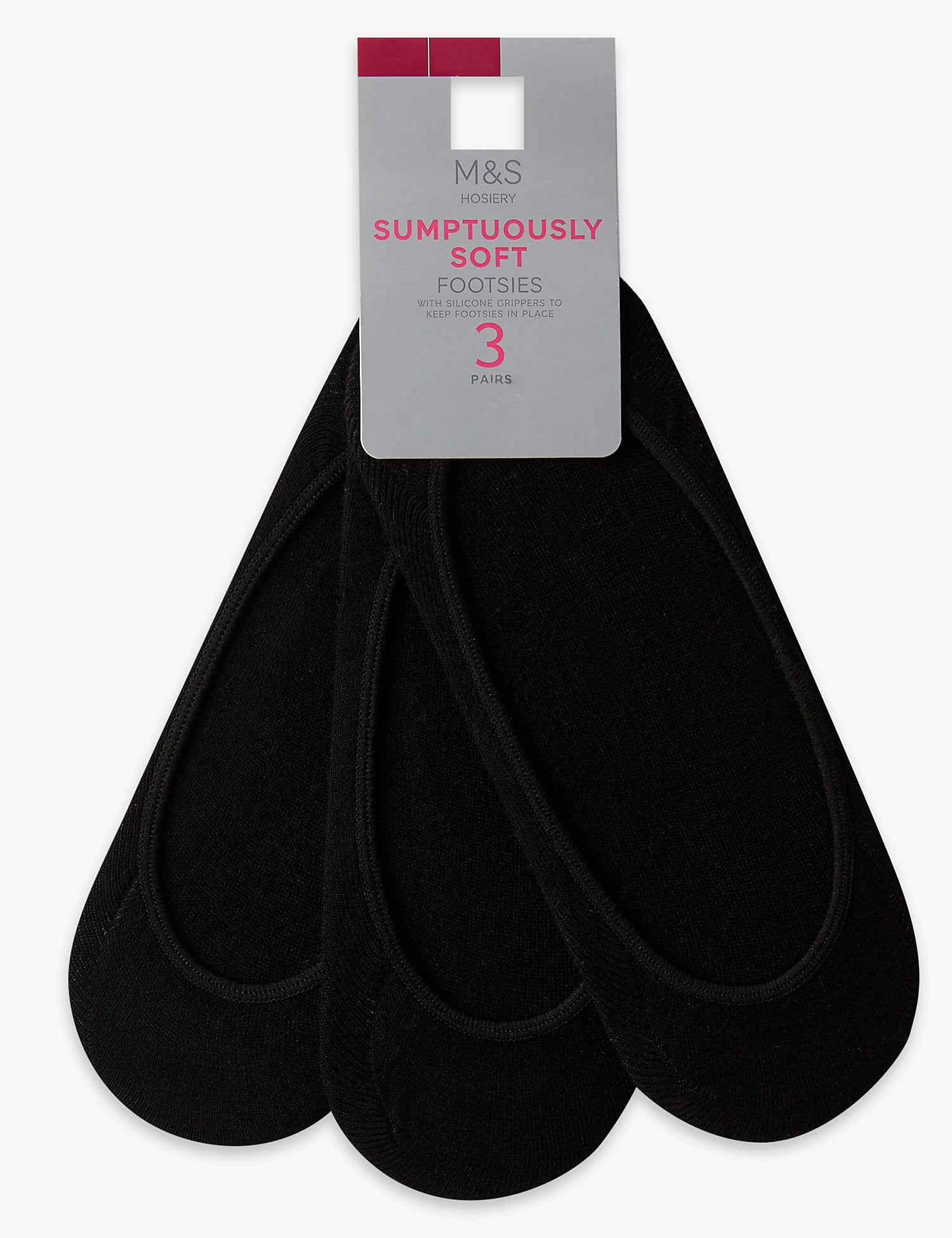 3 Pair Pack Soft Footsies