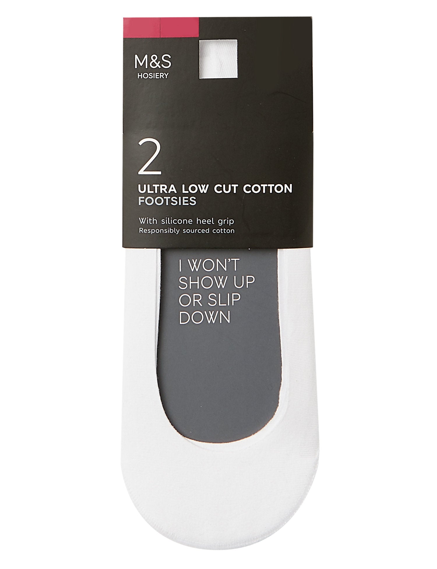 2 Pack Ultra Low Cut Footsies