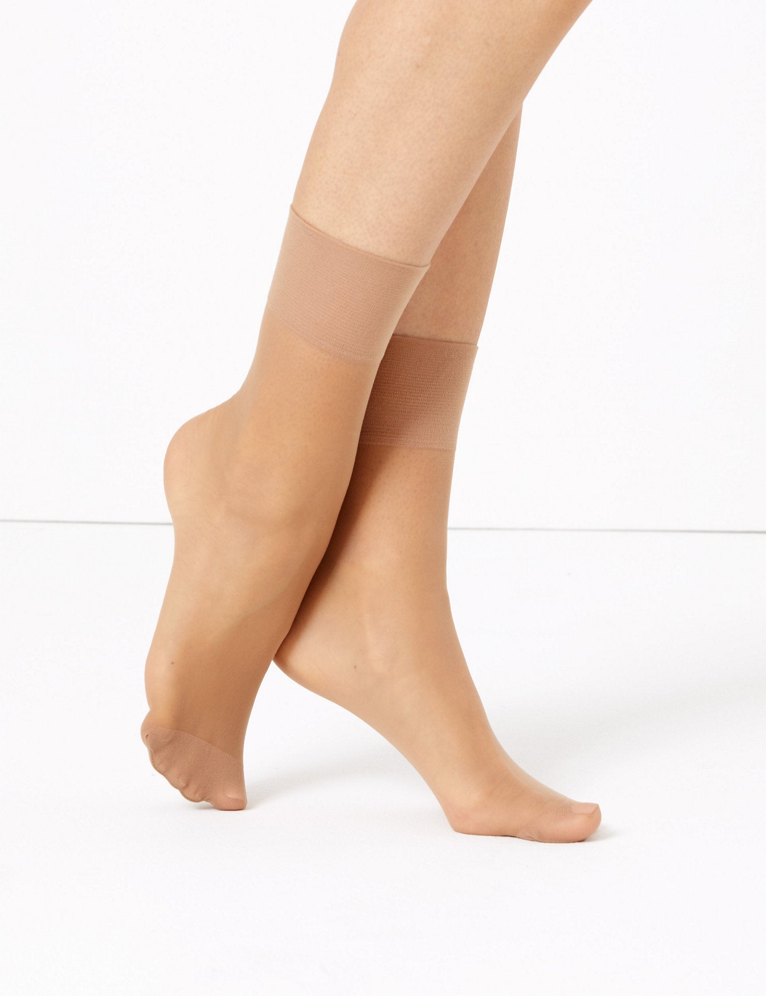 3 Pair Pack 10 Denier Ladder Resist Matt Ankle Highs