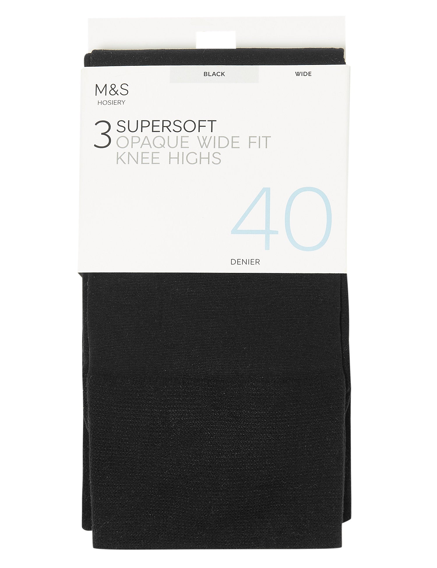 3 Pack Opaque Knee Highs