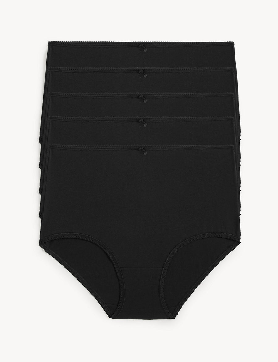 5pk Cotton Lycra Full Briefs