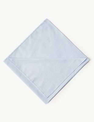 7 Pack Supima Cotton Handkerchiefs with Sanitized Finish