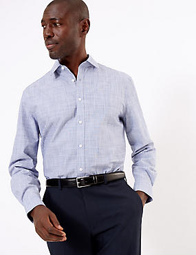 Tailored Fit Pure Cotton Easy Iron Shirt