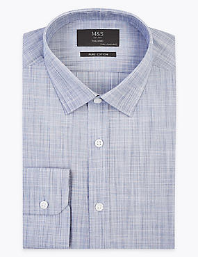 Tailored Fit Pure Cotton Easy Iron Shirt