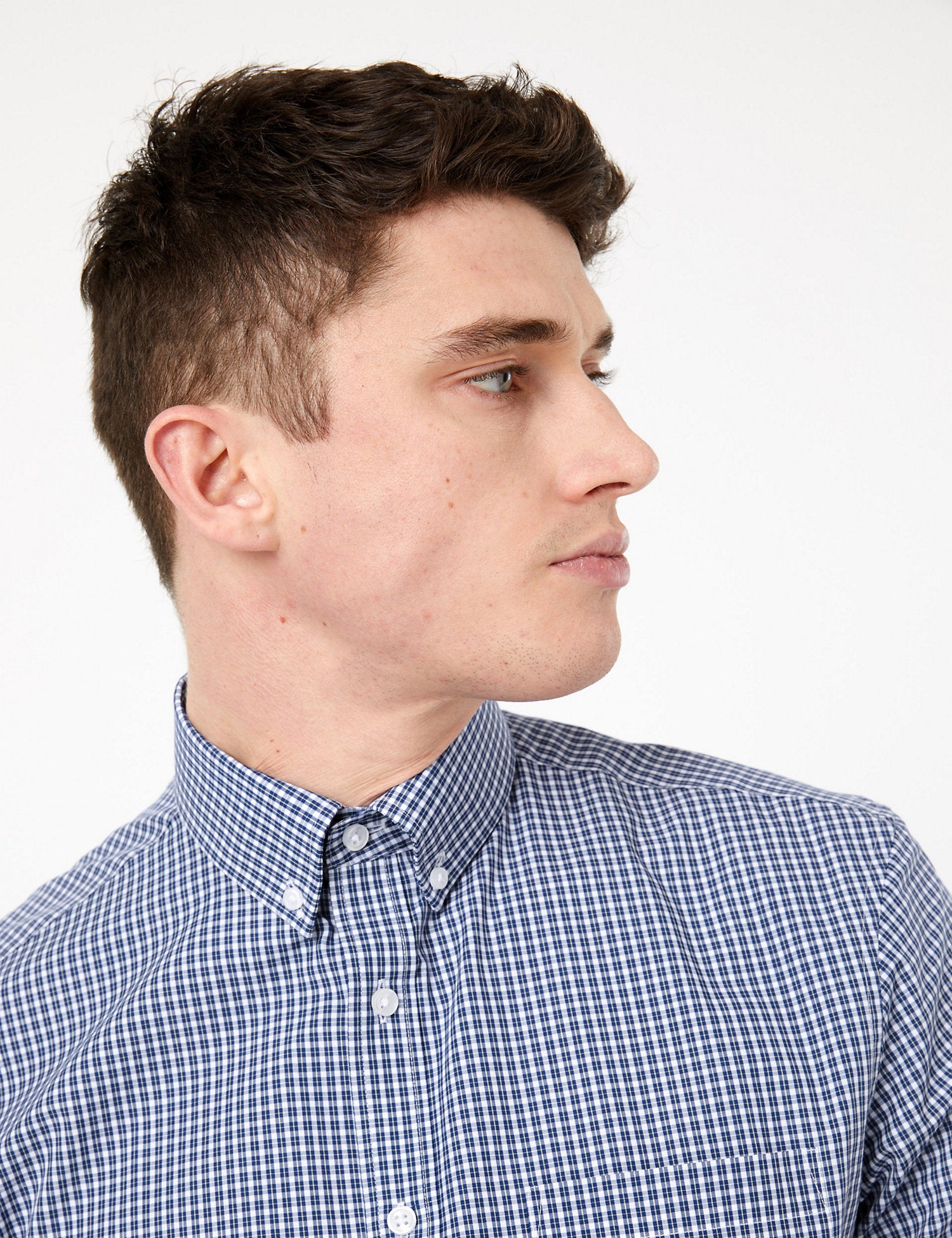 Regular Fit Easy Iron Cotton Check Shirt