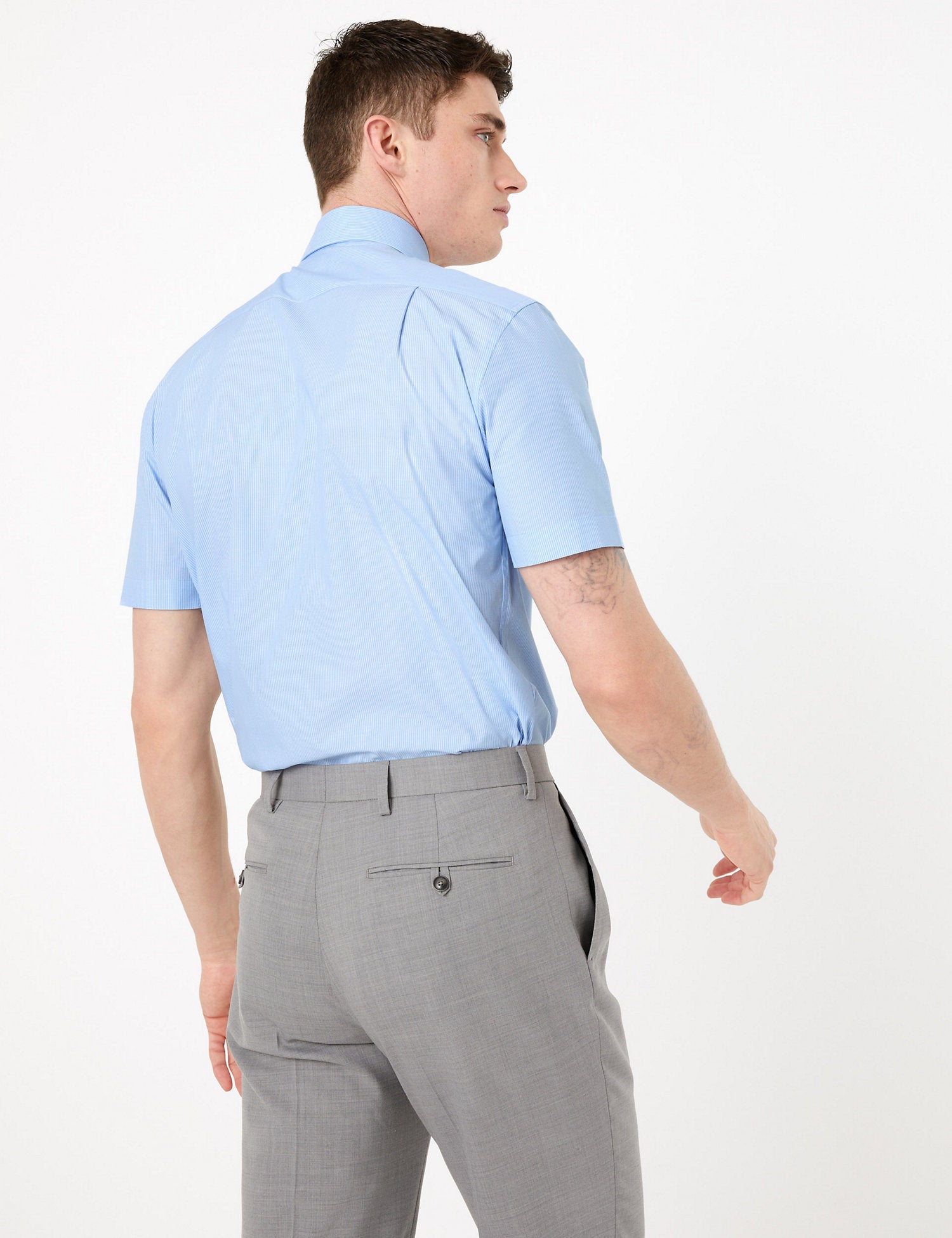 Regular Fit Easy Iron Striped Shirt