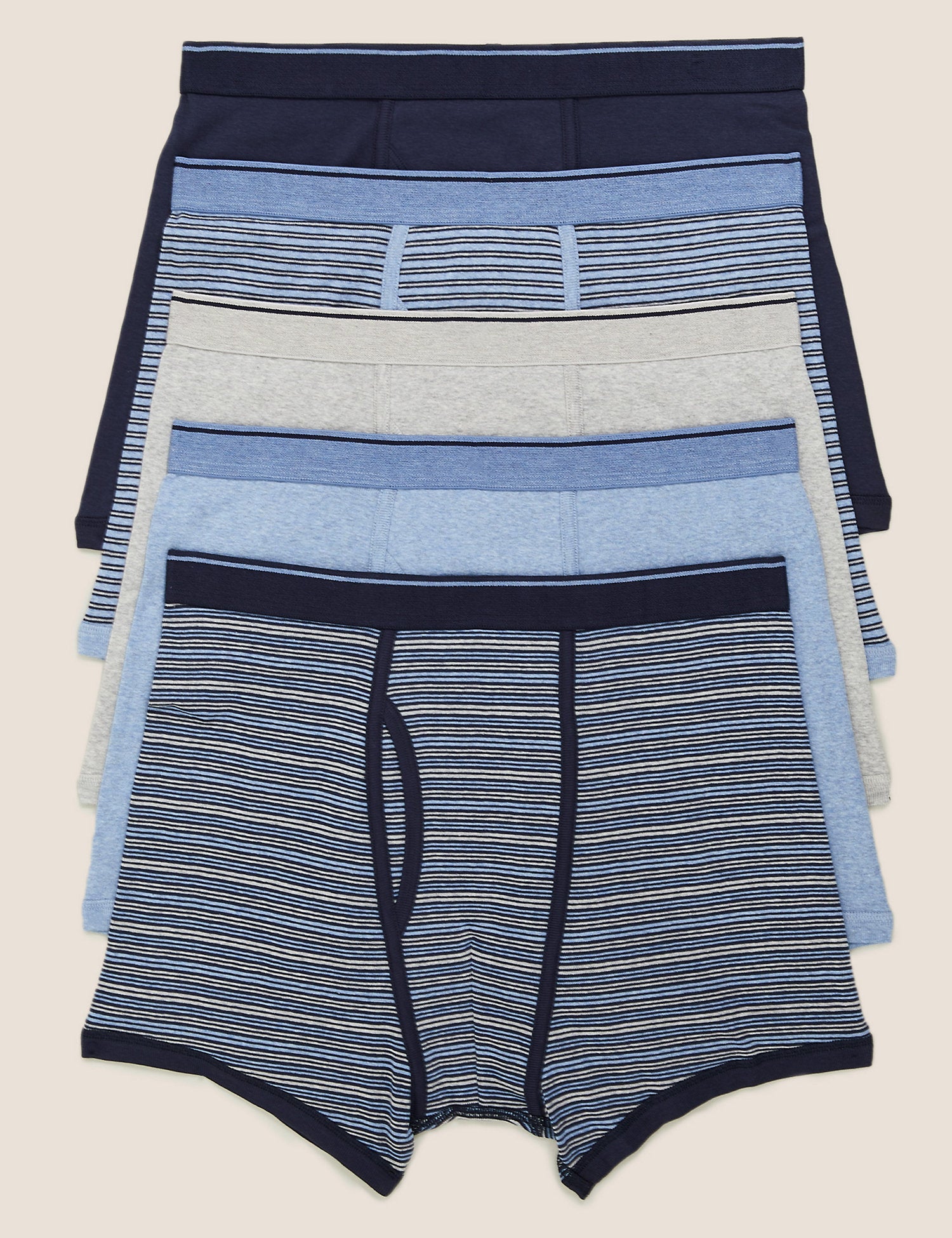 5 Pack Pure Cotton Cool & Fresh™ Trunks